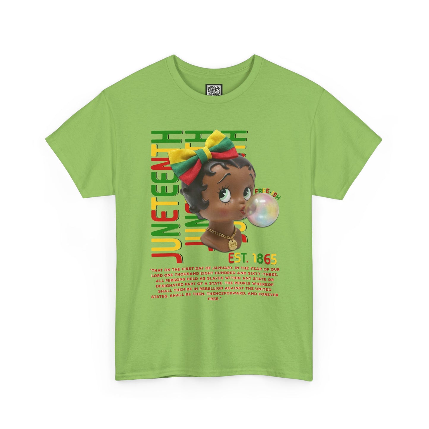 Juneteenth Betty Boop Graphic Tee — "Juneteenth Est. 1865" Celebration T-Shirt