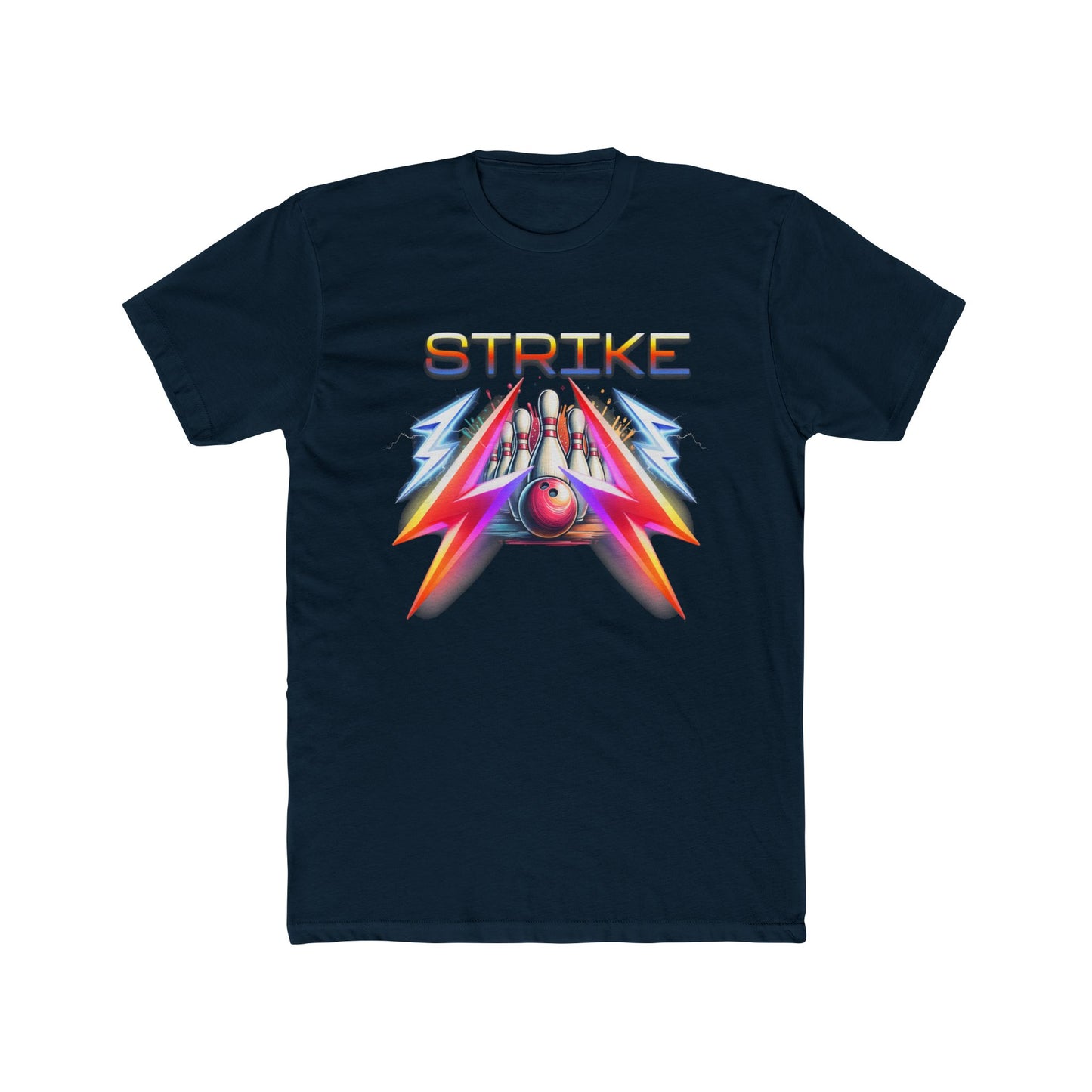 Retro Bowling Strike Unisex Cotton Crew Tee, When You Roll Up and Show Out on the Lanes, Strike Bowling T-Shirt for Men and Women
