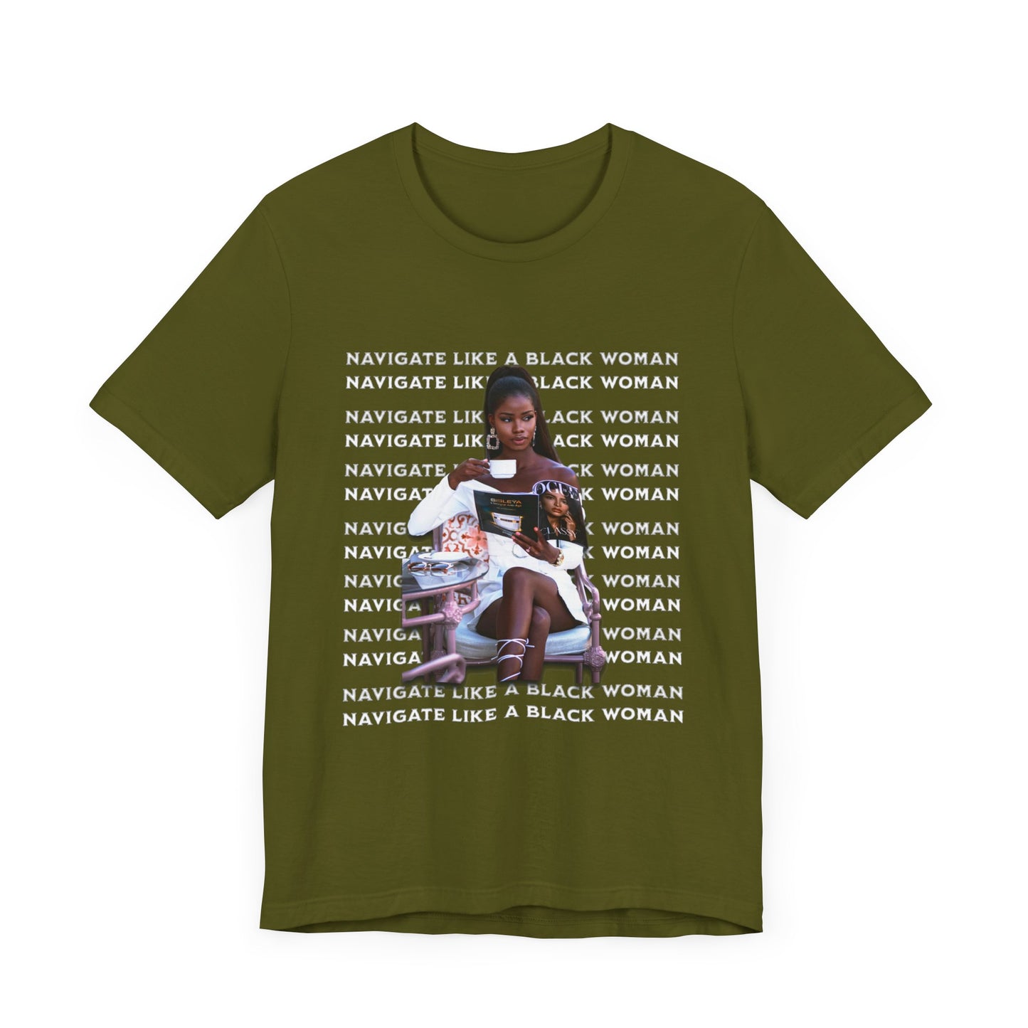Navigate Like a Black Woman, Black Woman Shirt, 92% Black Woman Club, Black Girl Magic T-Shirts, Black History Month Shirts for Women
