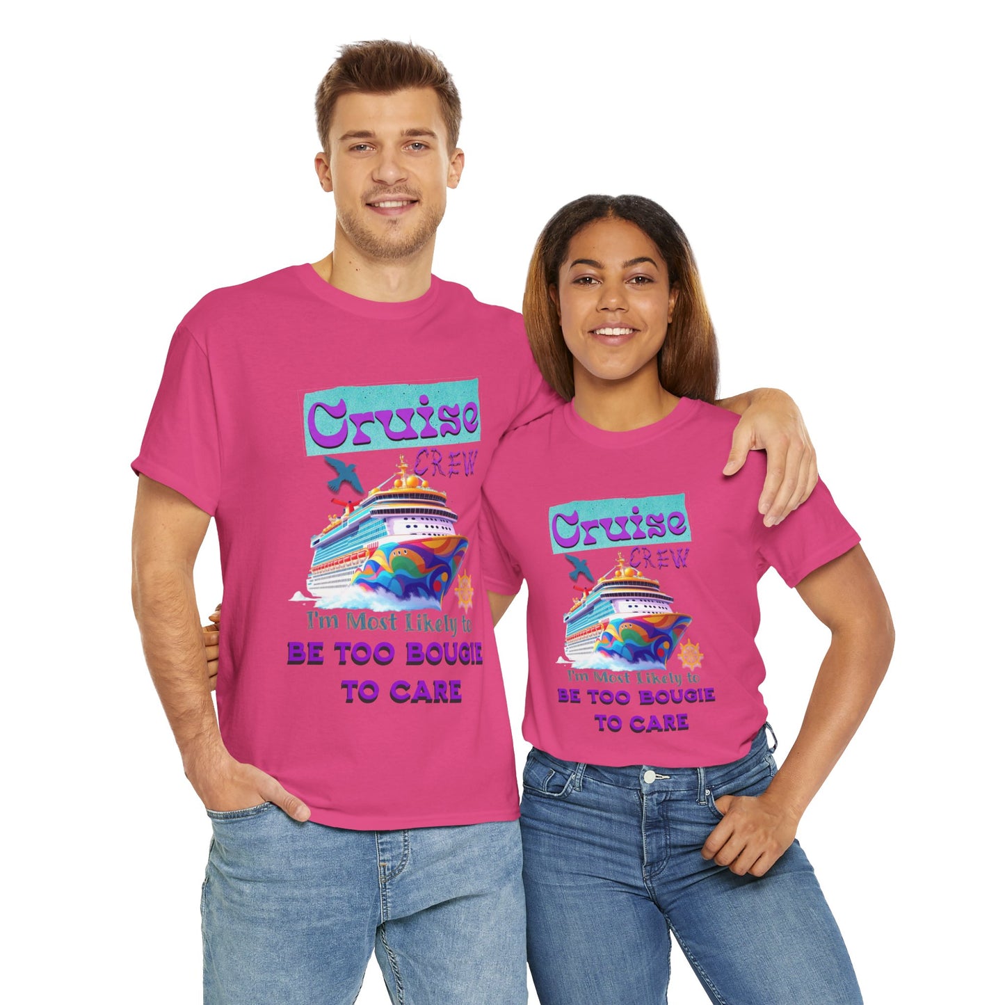 Cruise Crew Tee: Be Too Bougie to Care, Vacation Outfits, Nautical Shirt, Travel Gift, Summer Apparel, T-Shirt for the Bougie One