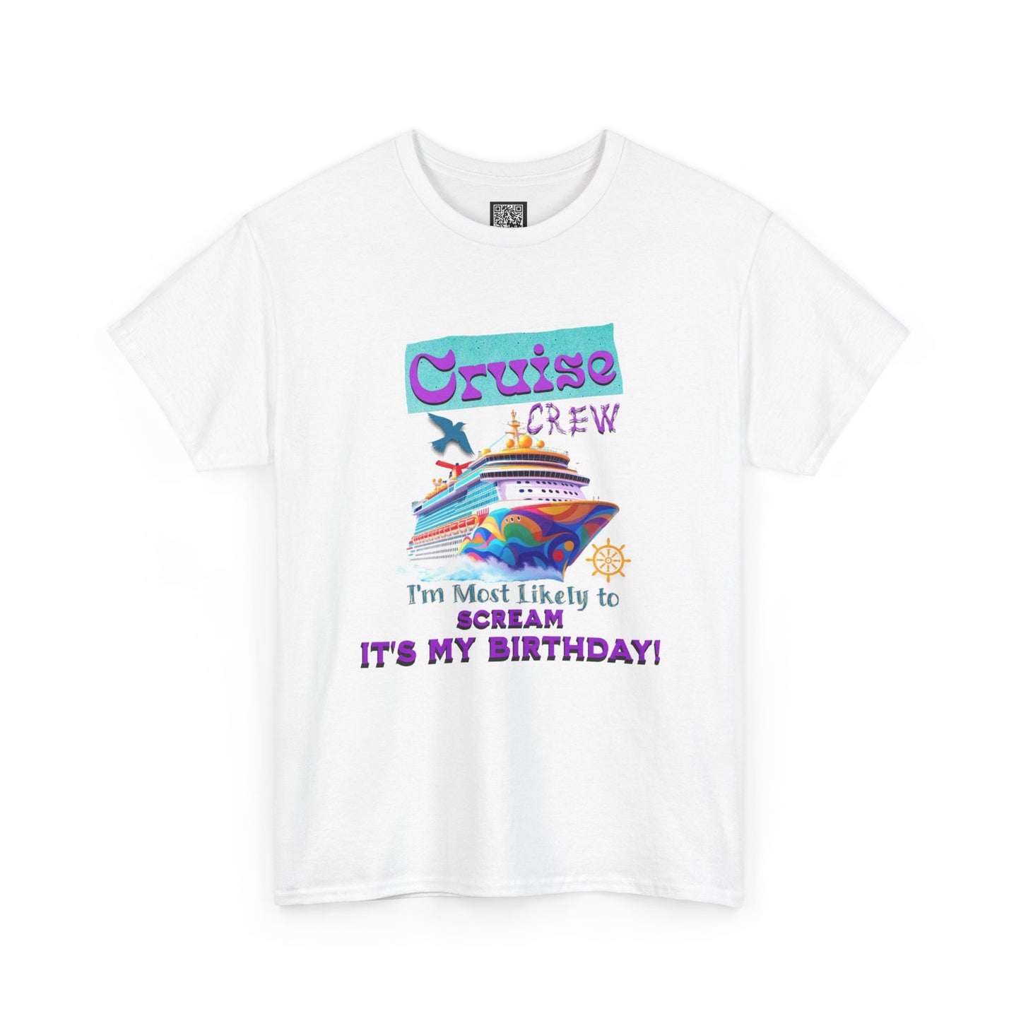 Cruise Crew Birthday T-Shirt, Vacation Shirt, Travel Tee, Fun Cruise Gift, Birthday Celebration Apparel for a Cruise Crew