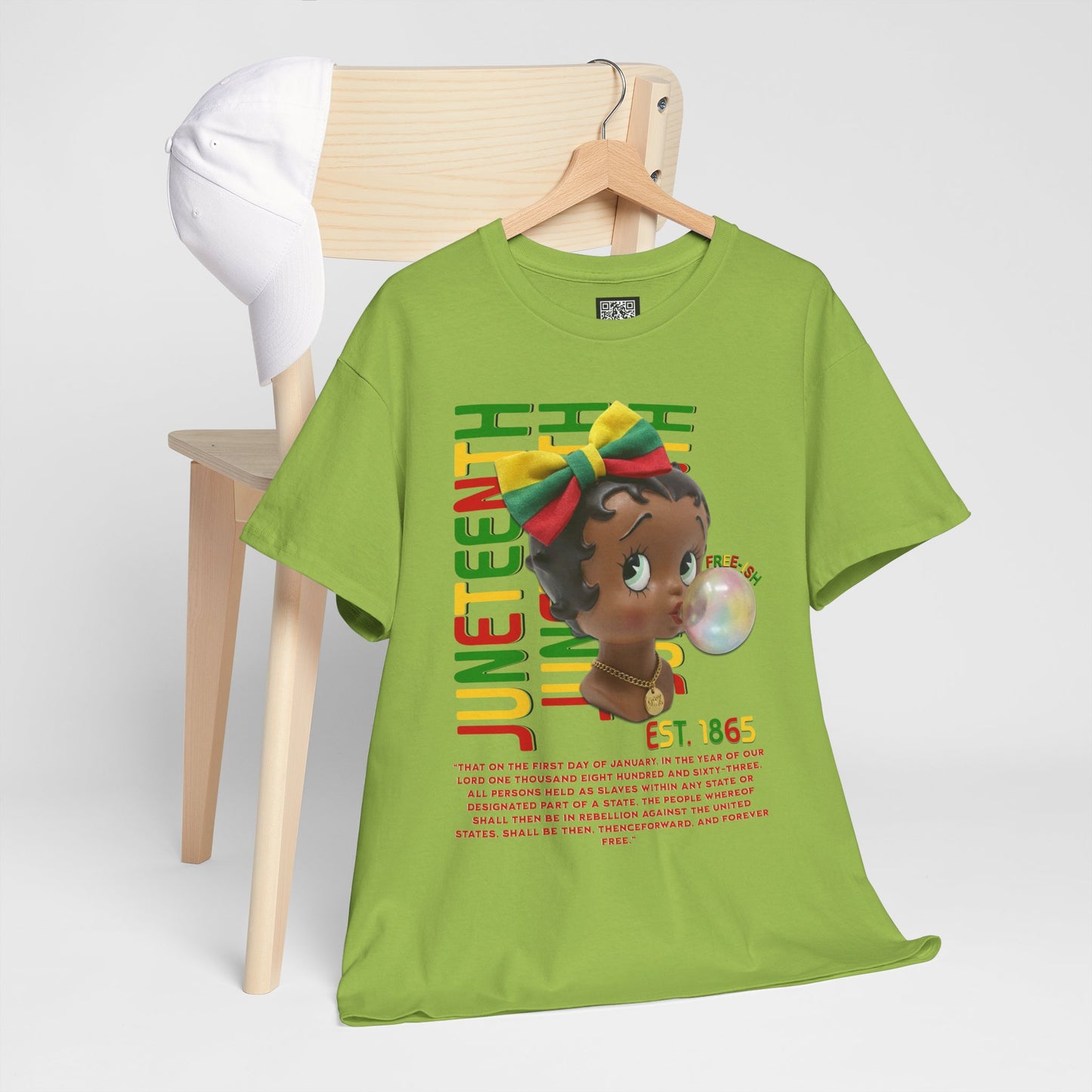 Juneteenth Betty Boop Graphic Tee — "Juneteenth Est. 1865" Celebration T-Shirt