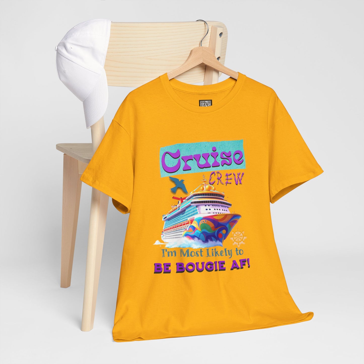 Cruise Crew Tee - I'm Most Likely to Be Bougie AF, Travel Shirt, Vacation Apparel, Cruise Outfits, Summer Fun Clothing for the Bougie Crew