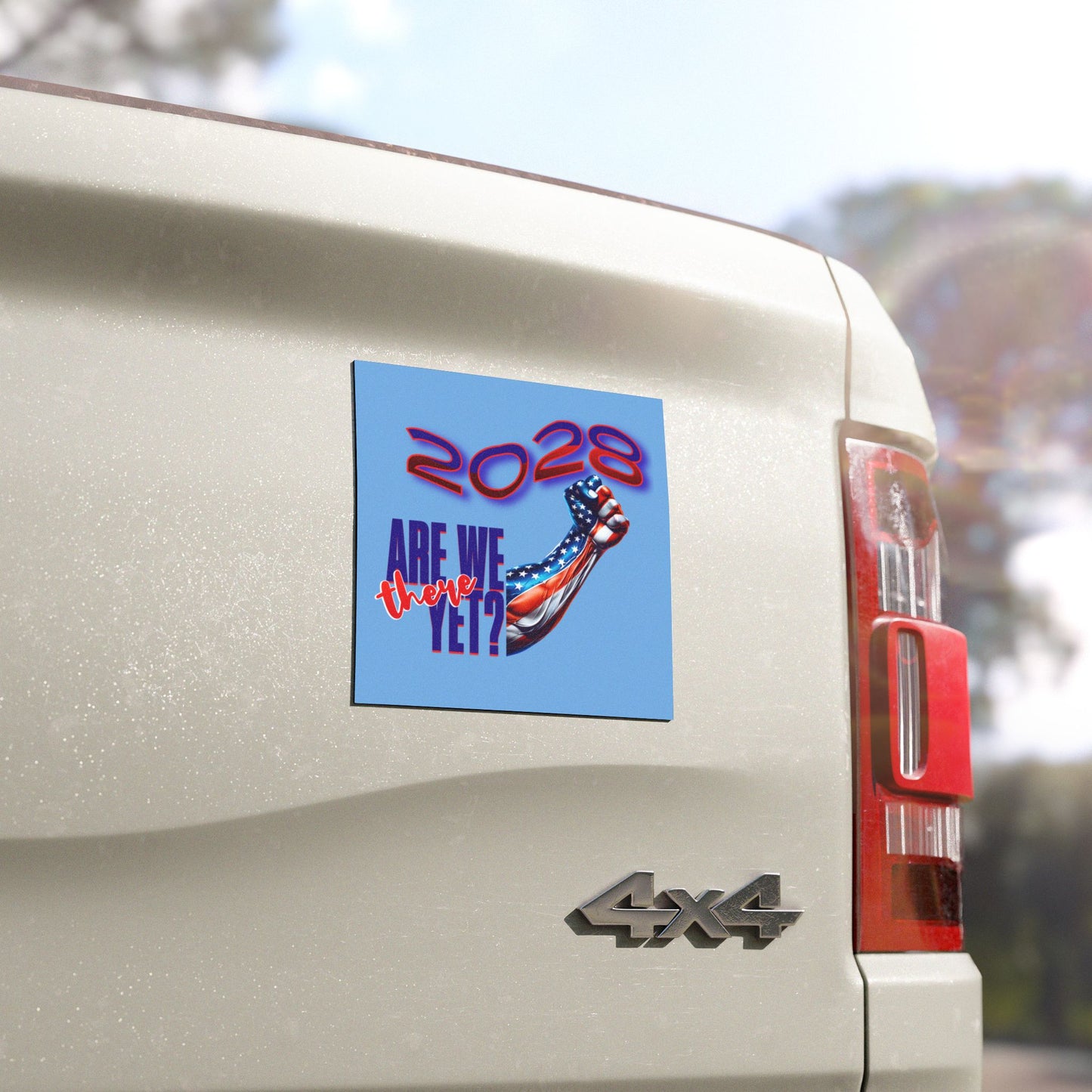 Are We There Yet? Car Magnets, Anti-Trump Car Sign, Political Commentary Car Sign, Activist Signs for Automobiles
