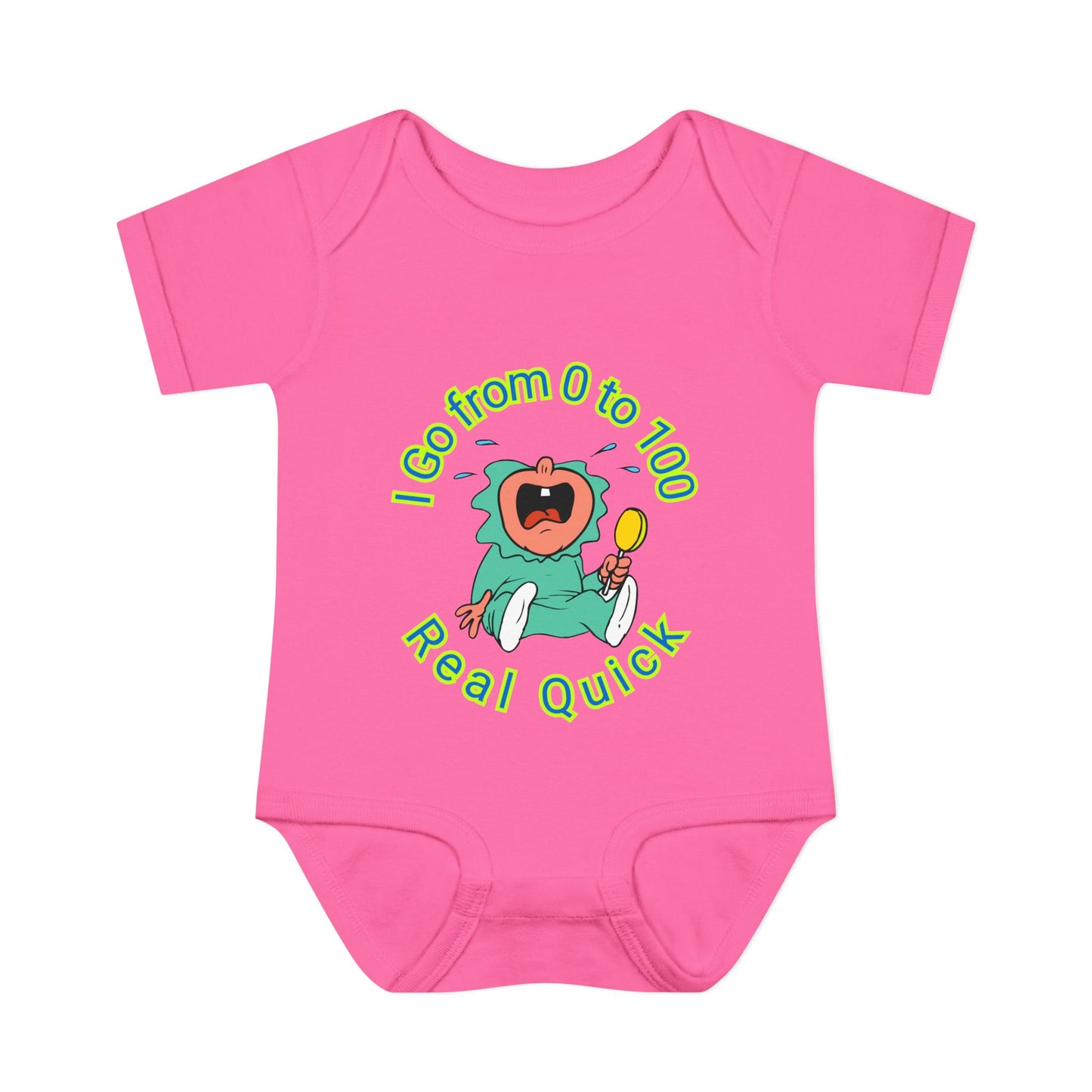 Funny Baby Onesies from 0 to 24 Months, Cute Colorful Baby Onesies for Boy or Girl, From 0 to 100 Real Quick, Newborn Baby Shower Gifts