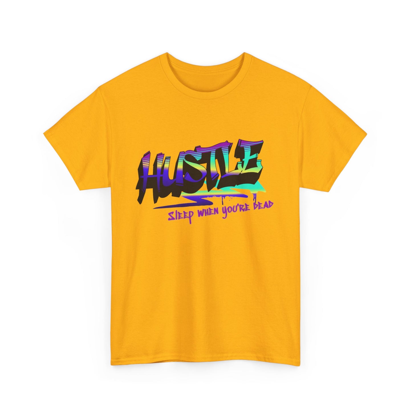 Hustle Hard - Vibrant Graffiti Design, Graffiti-Inspired Art, Motivational Merchandise, Entrepreneur Lifestyle Apparel, Unisex Motivational Gift