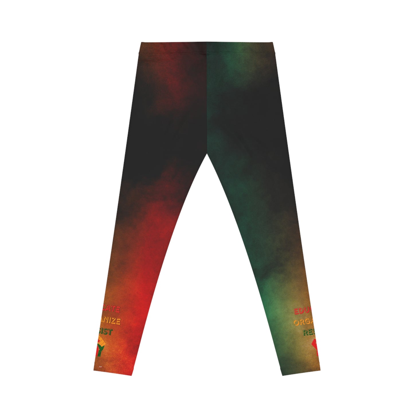 Afrocentric RBG Smoke Leggings — Black History Empowerment Activewear