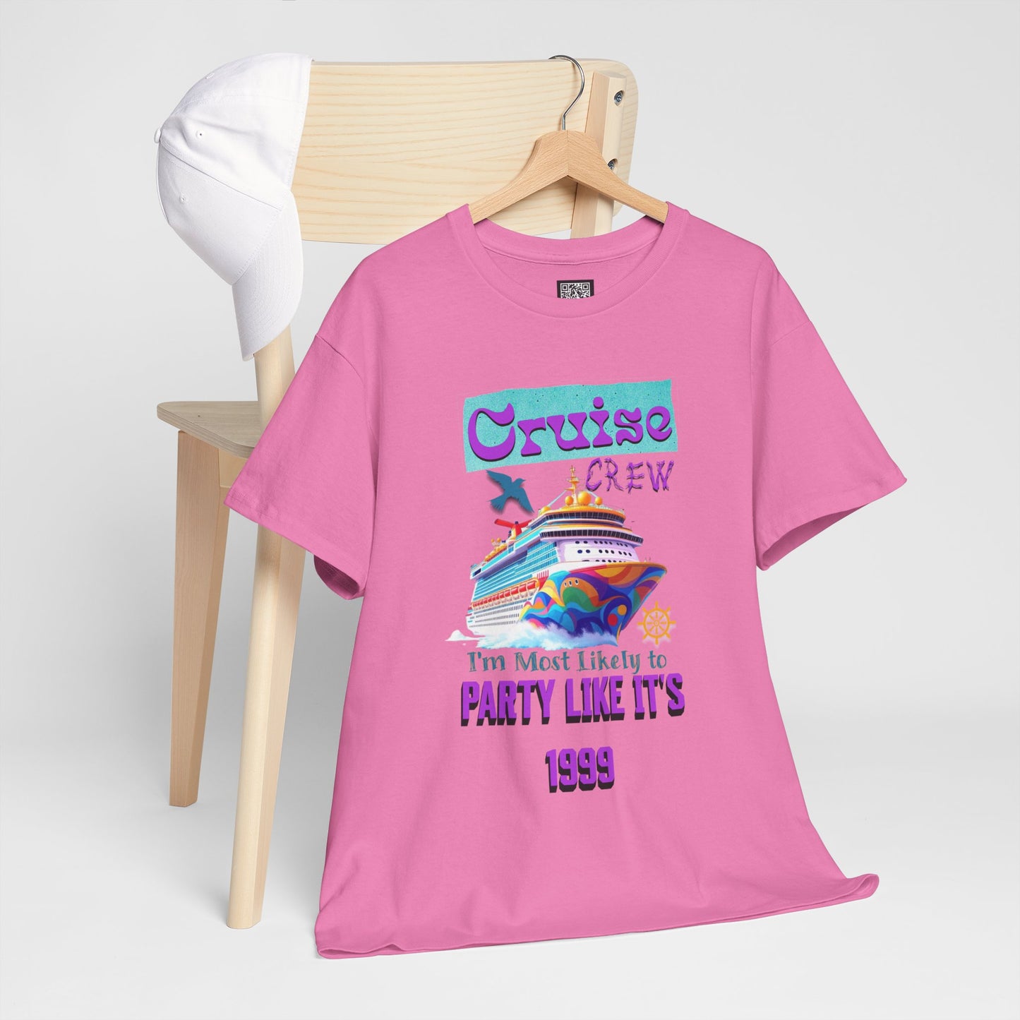 Cruise Crew Heavy Cotton Tee - Party Like It's 1999, Cruise Vacation T-Shirt, Summer Cruise Shirt, Fun Travel Apparel, Gift for Cruise Enthusiasts