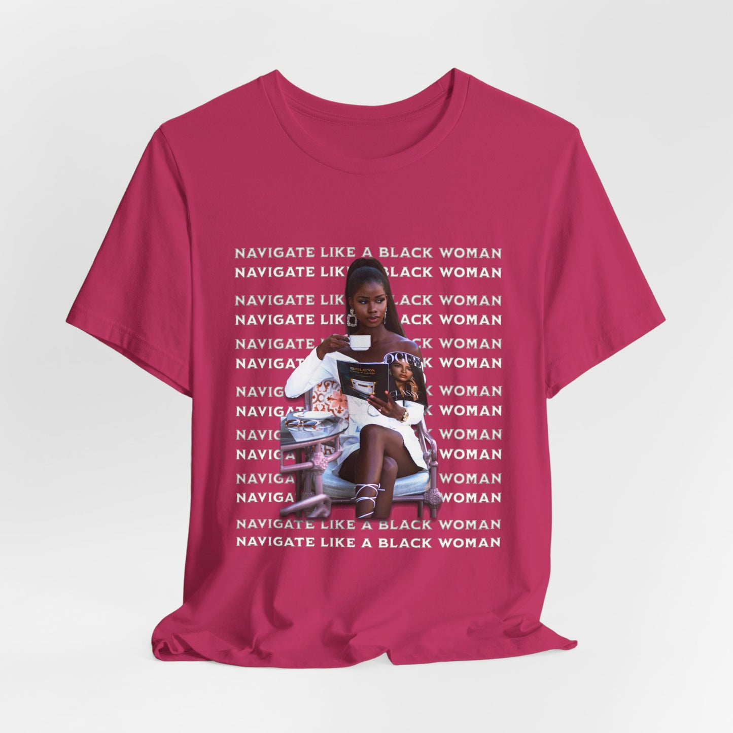 Navigate Like a Black Woman, Black Woman Shirt, 92% Black Woman Club, Black Girl Magic T-Shirts, Black History Month Shirts for Women