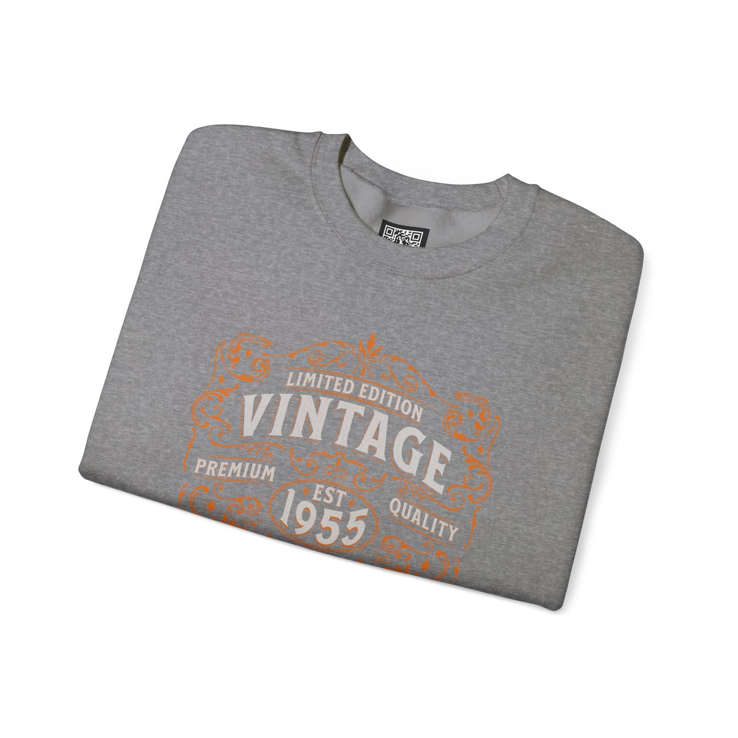 Personalized Vintage Perfection Crewneck Sweatshirt – Retro Graphic Pullover Shirt