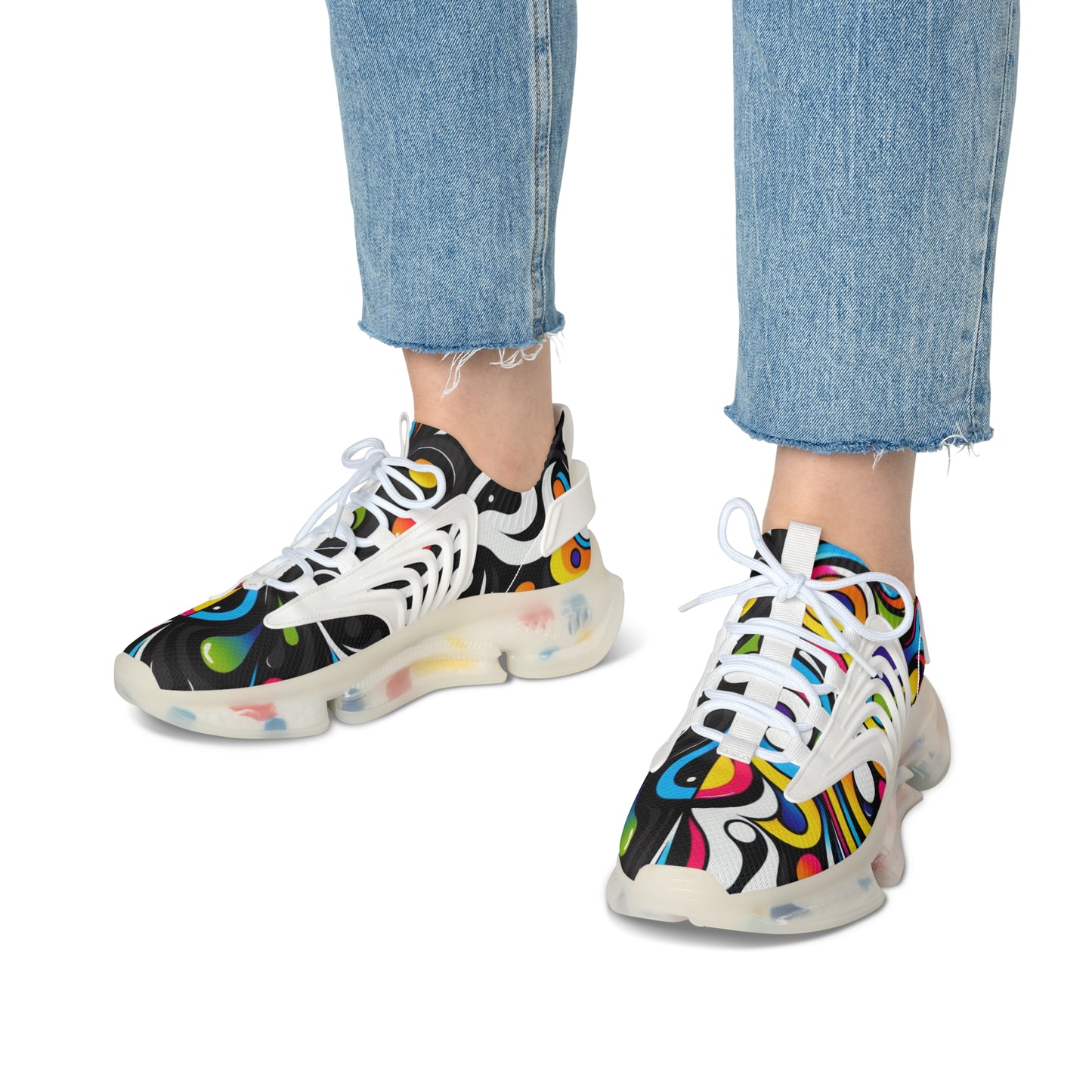 Colorful Women's Mesh Sneakers, Trendy Athletic Shoes for Comfort, Fashion, Casual Wear, Gifts, Summer Sneakers for Women