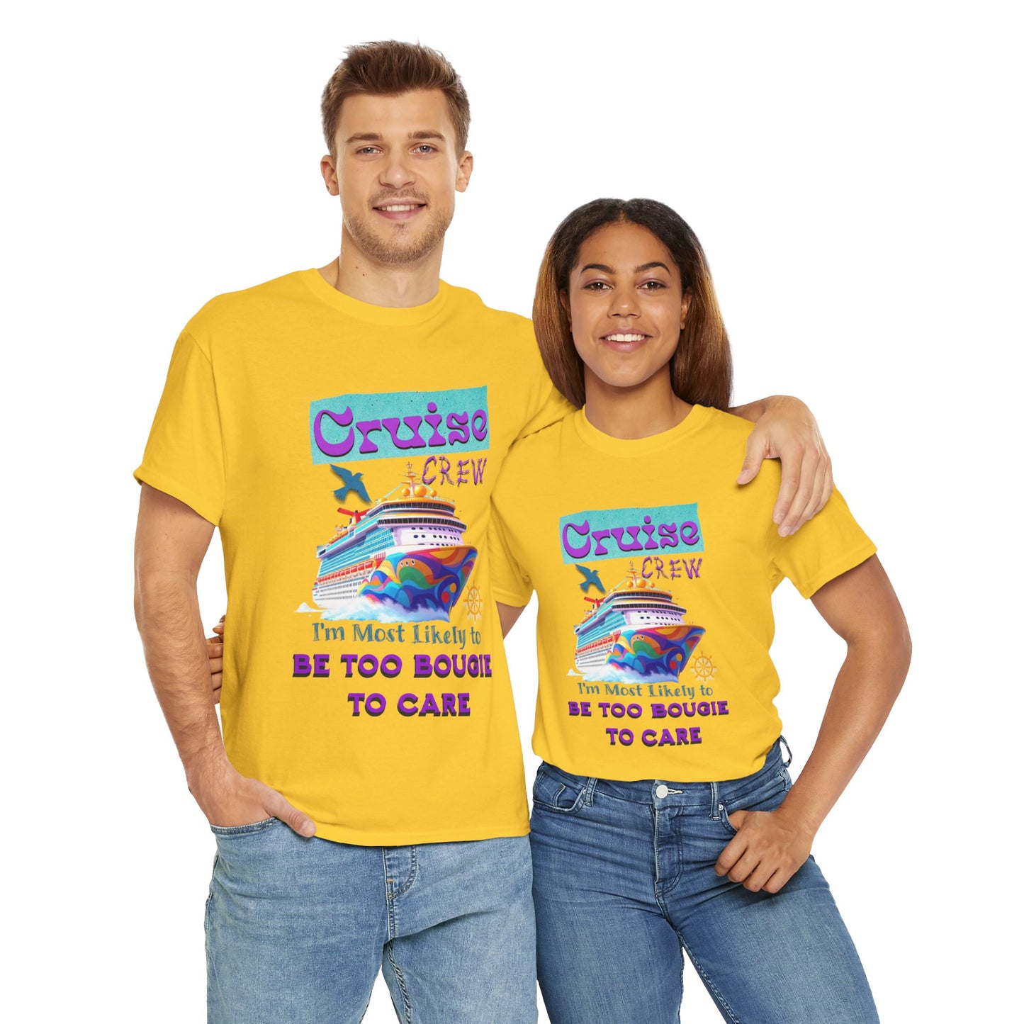 Cruise Crew Tee: Be Too Bougie to Care, Vacation Outfits, Nautical Shirt, Travel Gift, Summer Apparel, T-Shirt for the Bougie One