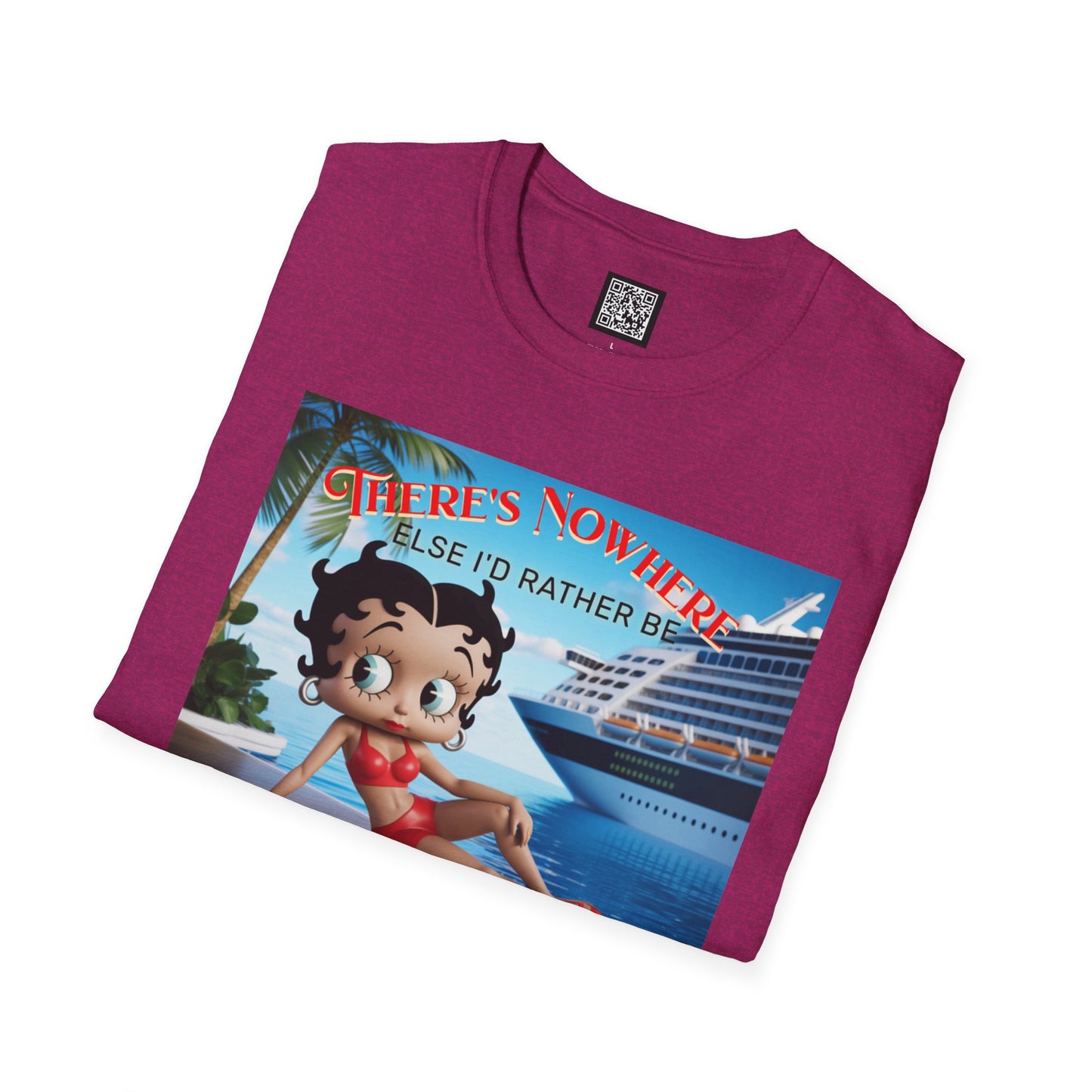 Betty Boop Cruisin' Vintage T-Shirt, Retro Beach Tee, Cute Cruise Themed Summer Fun Shirt, Vacation Outfit, Bettsie Style Clothing