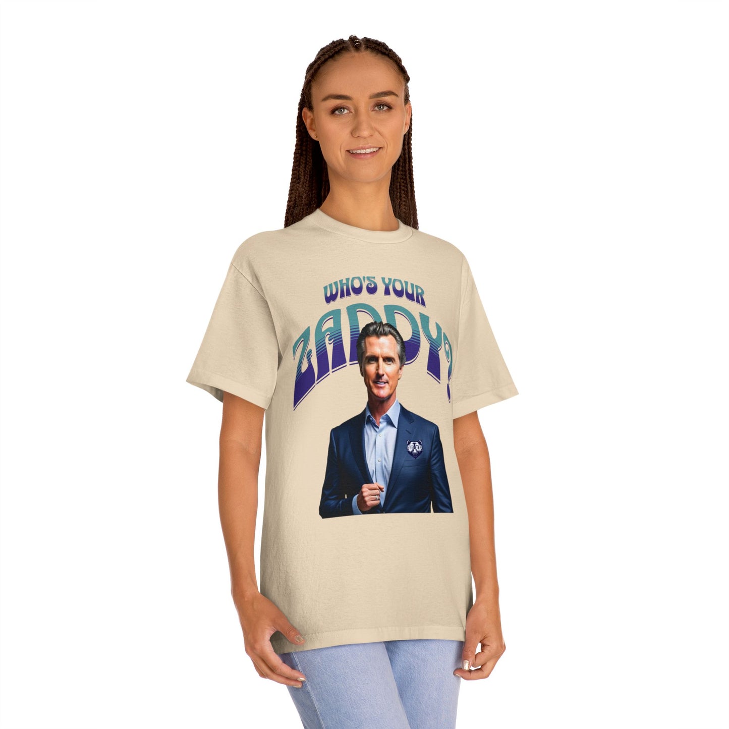 Who's Your Daddy? Funny Classic Tee, Funny Zaddy Gift, Gavon Newsome Tee Shirt, Dad Humor Apparel, Trendy Gavon T-Shirt, Political Tees