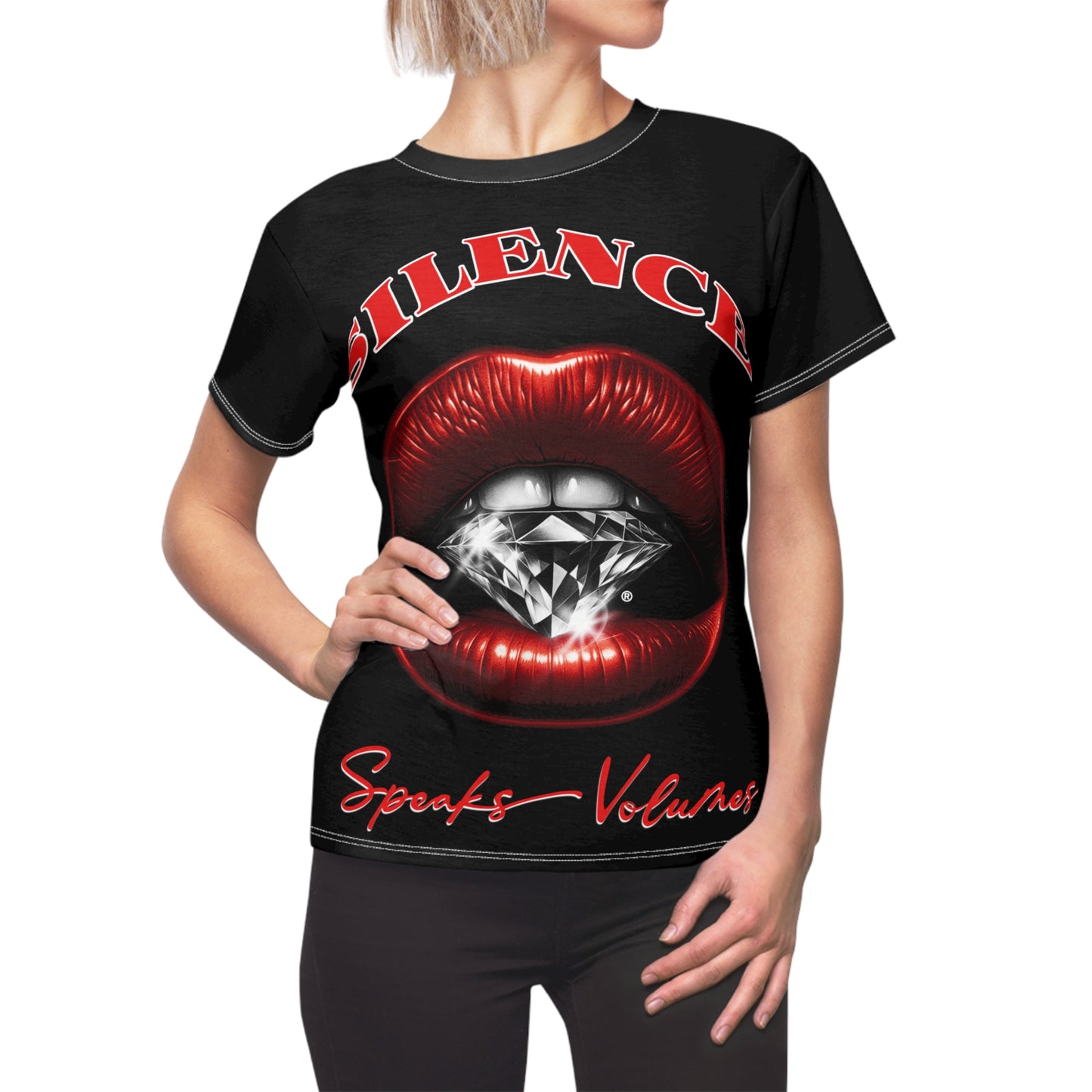 Statement Graphic Tee, Silence Speaks Loud Fashion Style, Trendy Urban Wear, Perfect for Parties, Unique Gift Idea, Casual Outfit Essential
