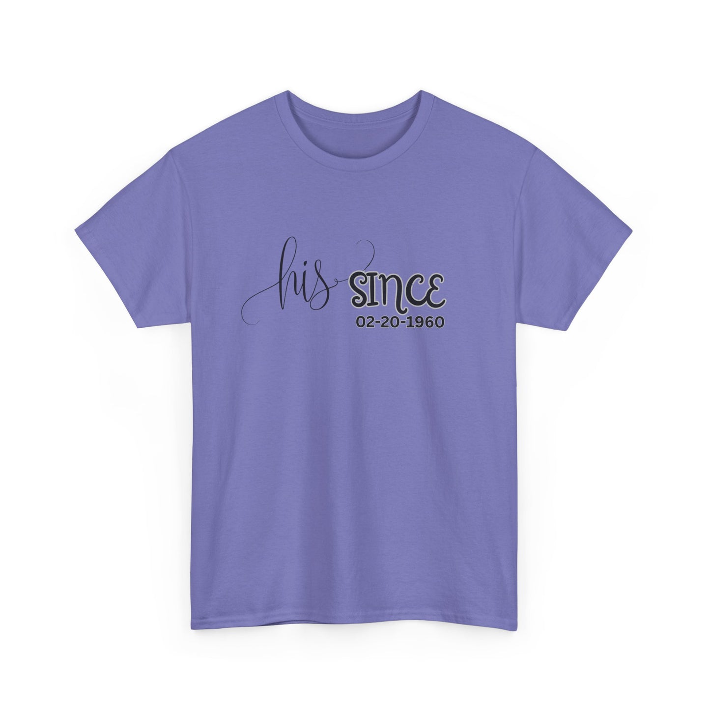 Personalized His and Hers Valentine T-Shirts, Custom Valentine T-Shirts, Unisex Valentine T-Shirts, T-Shirts for Couples, (Hers Solid Separately)