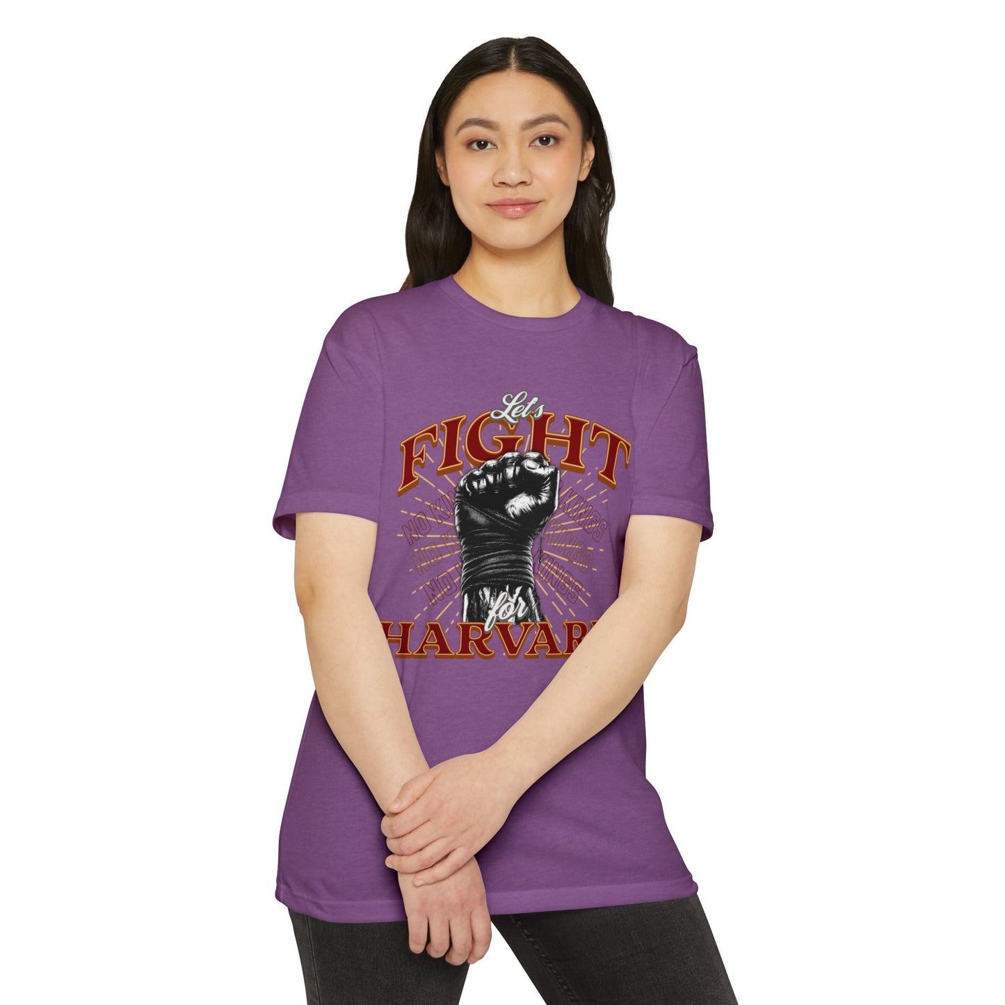 Empowering Fight for Hardvard University T-Shirt | Trump vs. Harvard T-Shirts, Spirit of Democracy, Standing with Hardvard Tee