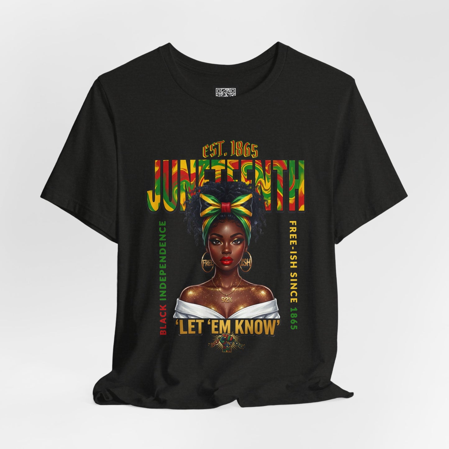 Juneteenth T-Shirt – "Let 'Em Know" Black Independence Tee
