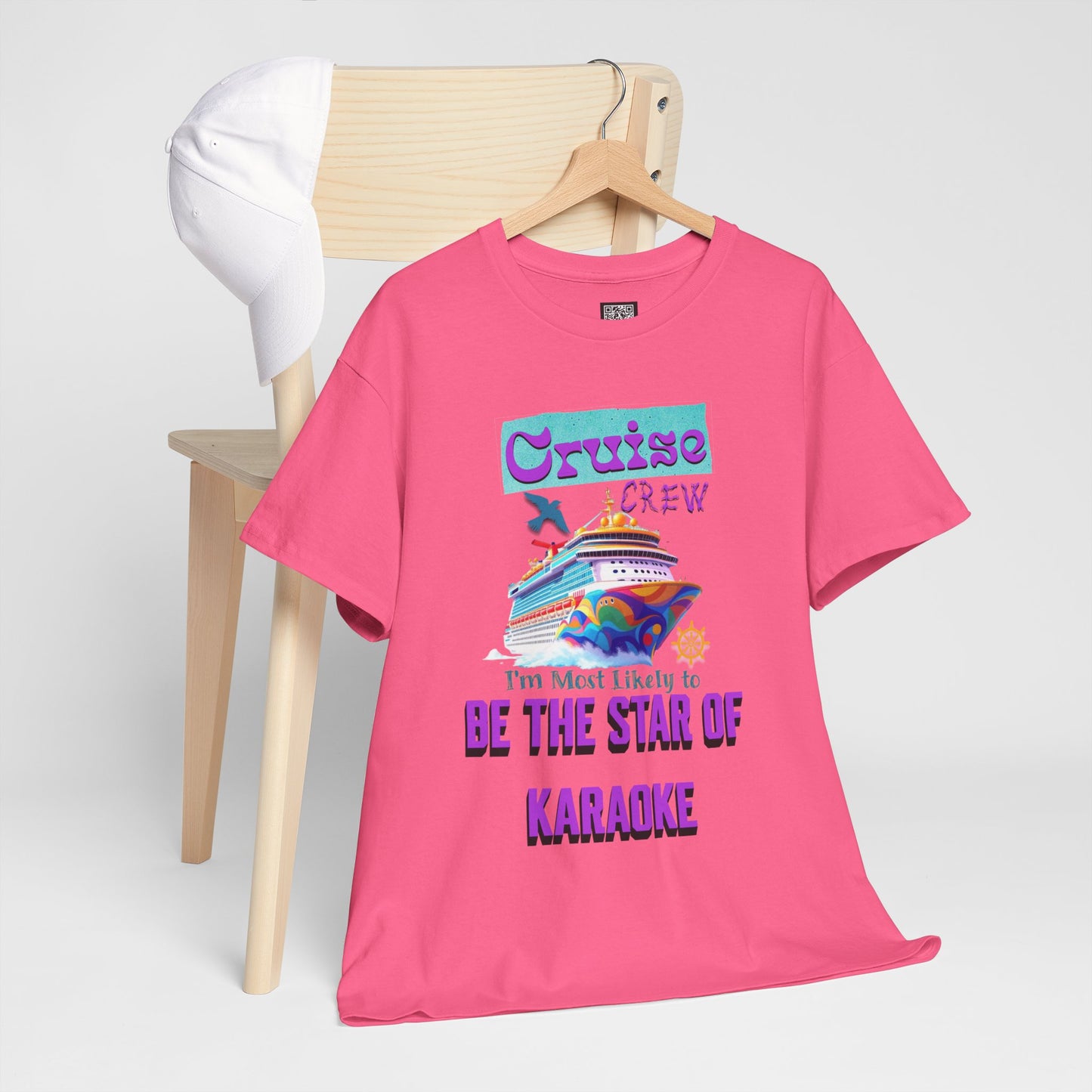 Cruising Karaoke Unisex Tee - Fun Cruise Travel Shirt, Cruise Vacation Outfit, Cruise Summer Party Gear, Gift for Cruise Lovers, Funny Shirt
