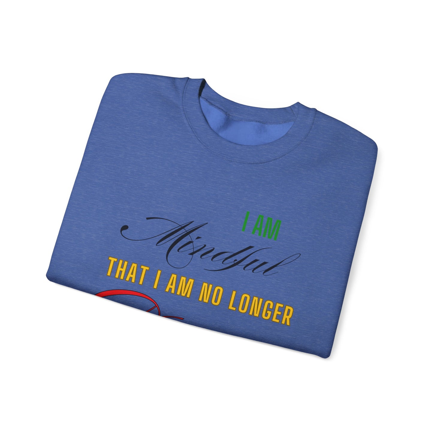 "Mindful But Not Demure" Heavy Blend™ Crewneck Sweatshirt, Demure Shirt, Funny Trendy Shirt, Viral Meme Shirt, Female Empowerment Shirt, Very Demure Very Mindful Very Cutesy, Minimalist Style