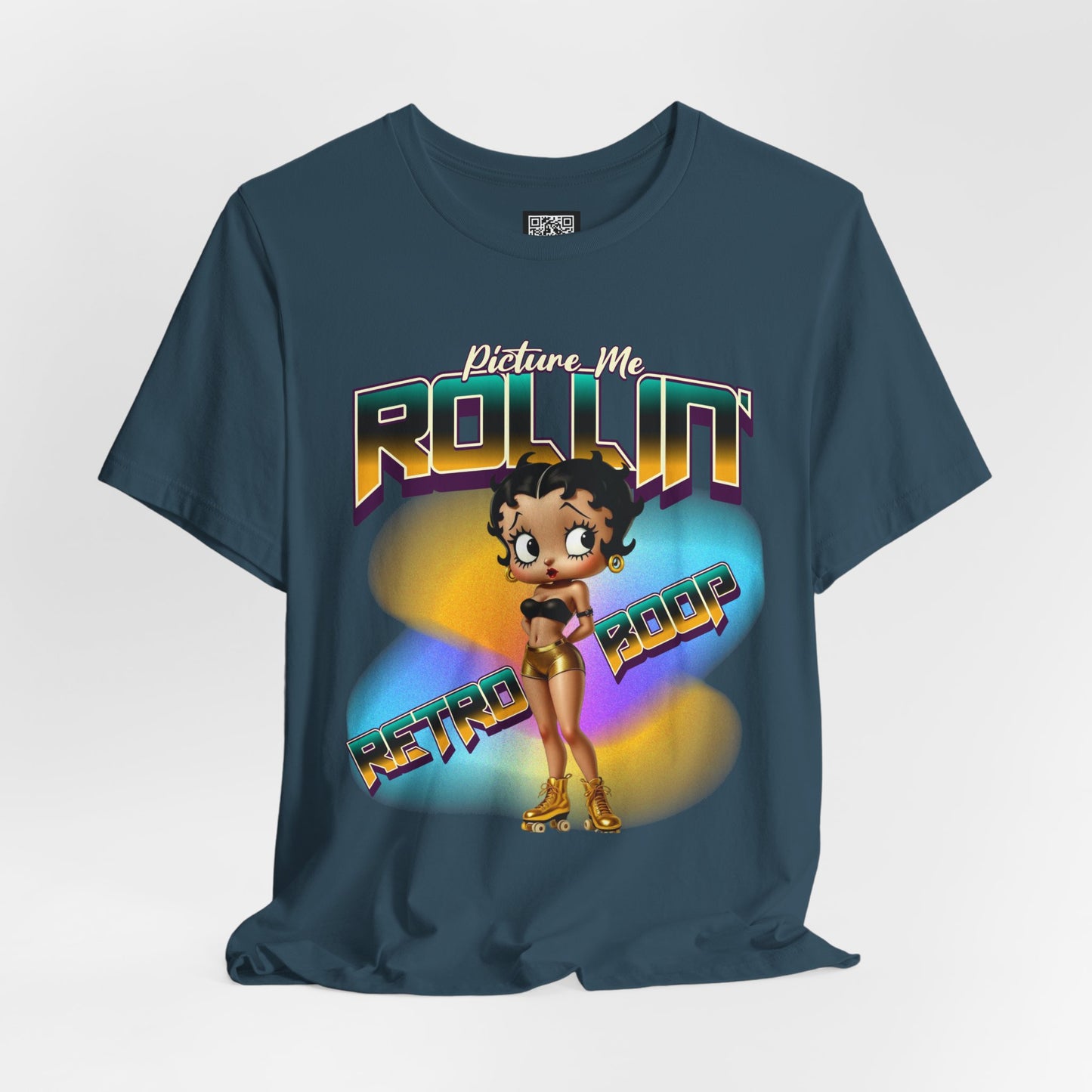Retro Betty Boop Graphic Tee, Vintage Skater Theme Cartoon Shirt, Fun Skater Girl T-Shirt, Gift for Skater Lovers, 90s Nostalgia Apparel