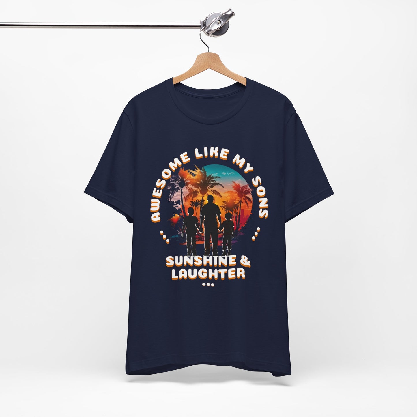 Sunshine & Laughter Tee - Unisex Jersey Short Sleeve Shirt, Gift for Parents, Summer Vibe T-Shirt, Family Trip Shirt, Vacation Apparel