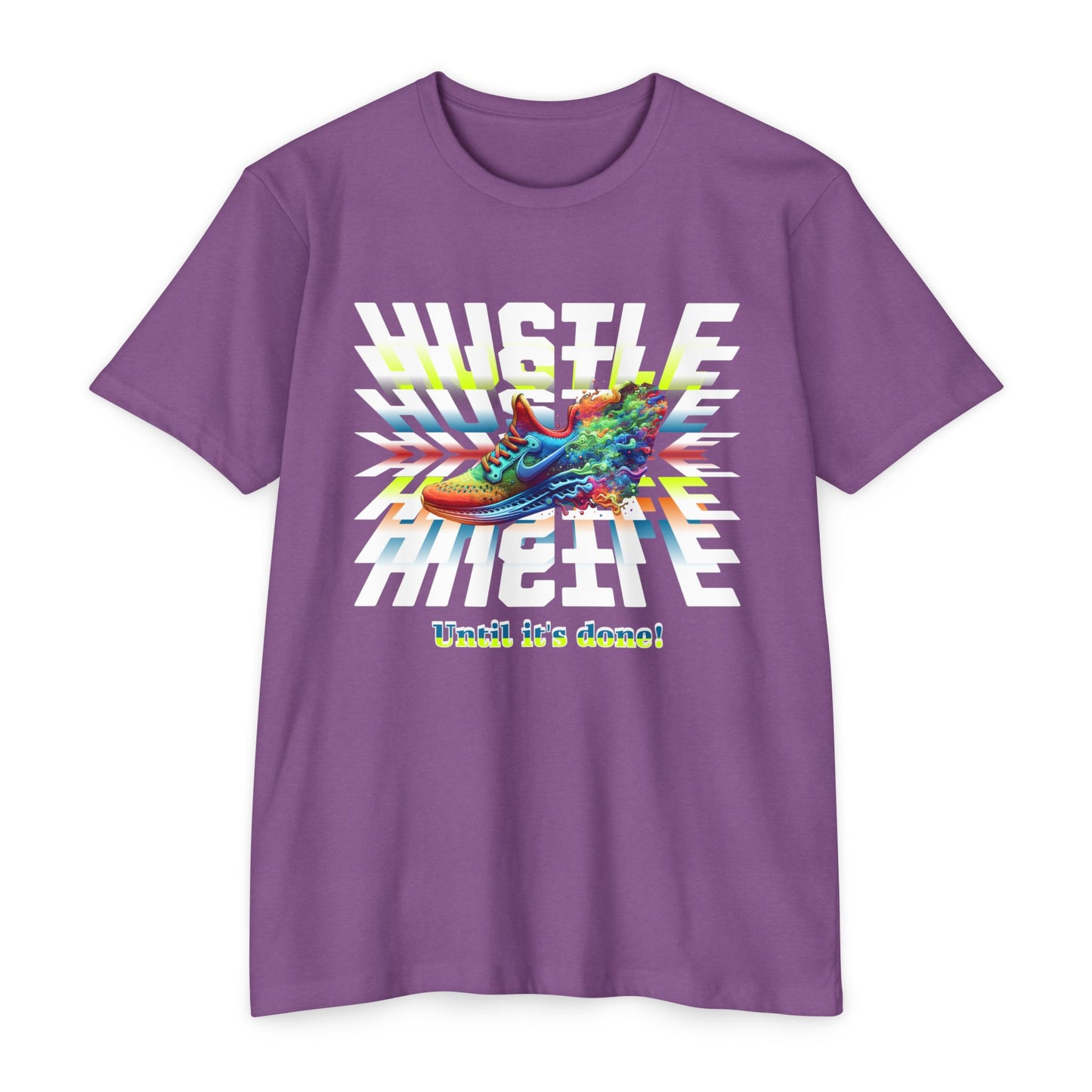 Unisex Motivational Hustle T-Shirt, Never Give Up Shirt, Hustle and Motivate Shirt, Perseverance and Commitment Tees