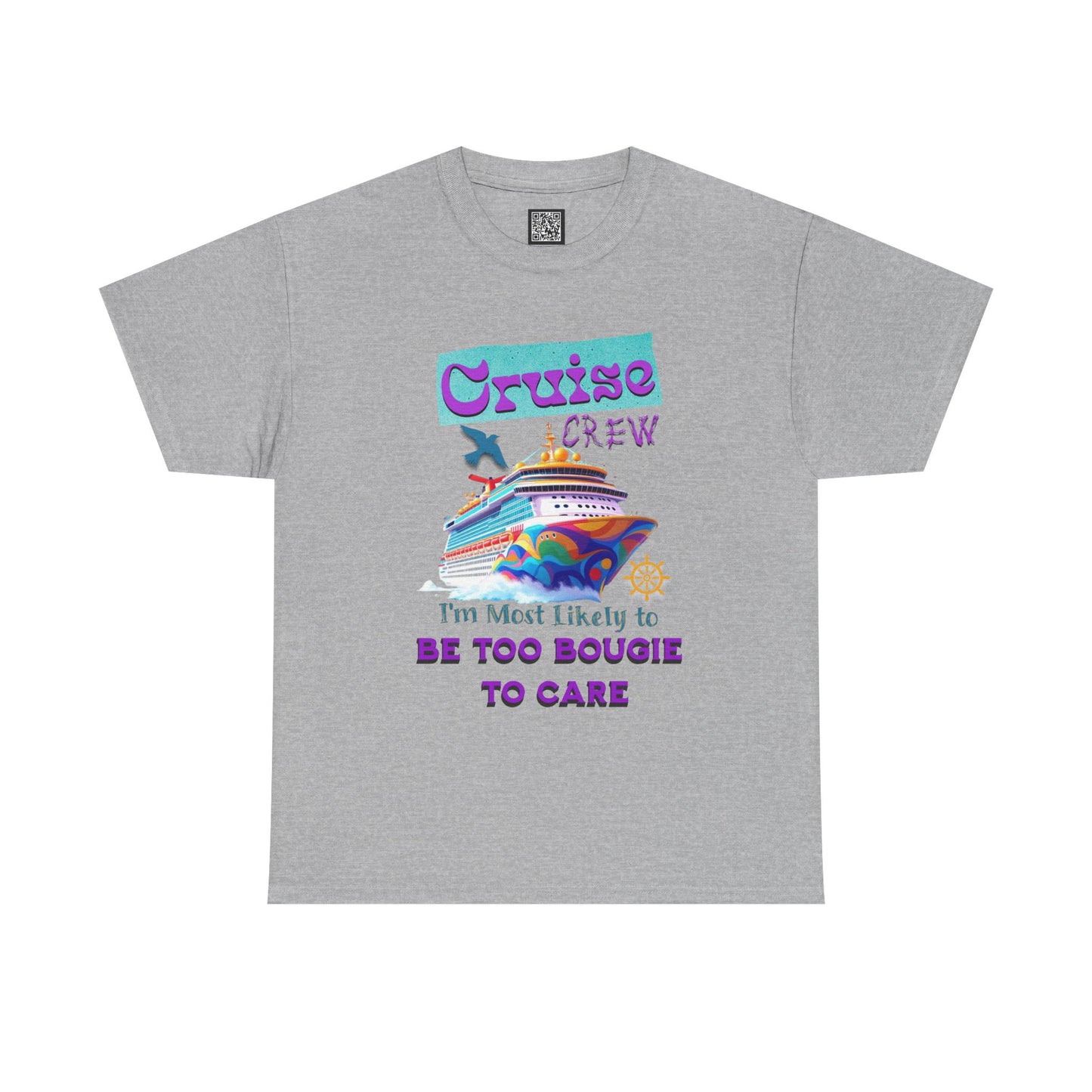 Cruise Crew Tee: Be Too Bougie to Care, Vacation Outfits, Nautical Shirt, Travel Gift, Summer Apparel, T-Shirt for the Bougie One