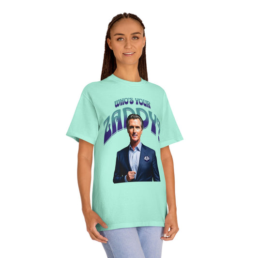 Who's Your Daddy? Funny Classic Tee, Funny Zaddy Gift, Gavon Newsome Tee Shirt, Dad Humor Apparel, Trendy Gavon T-Shirt, Political Tees