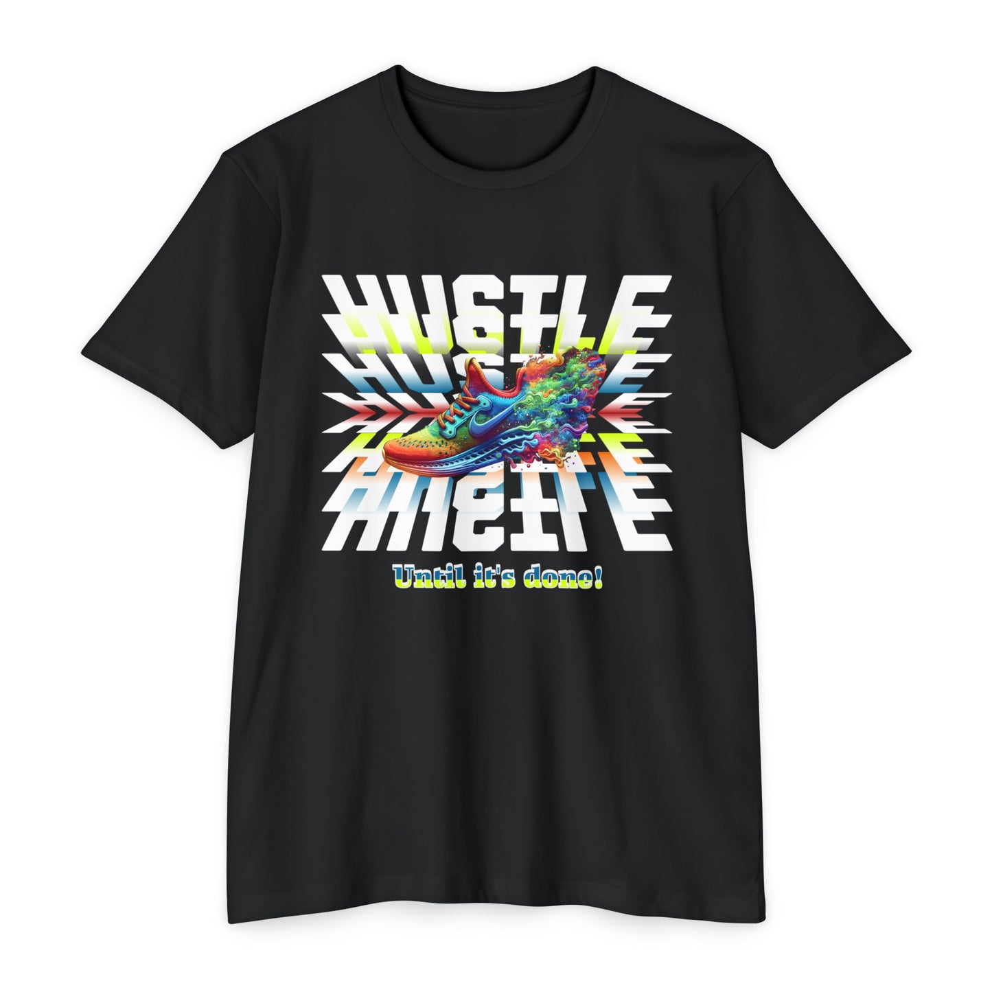 Unisex Motivational Hustle T-Shirt, Never Give Up Shirt, Hustle and Motivate Shirt, Perseverance and Commitment Tees