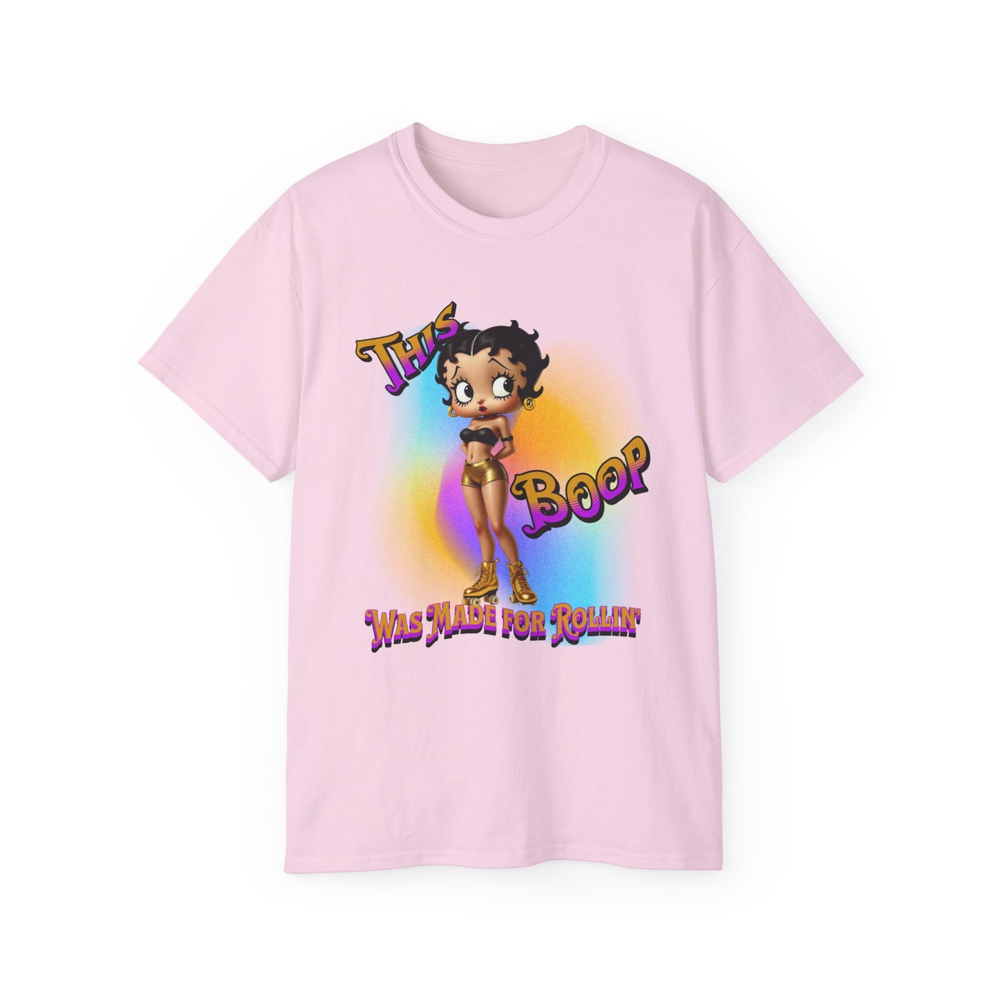 Retro Betty Boop Cartoon Tee, Fun Skater Themed T-Shirt, Vintage Skater Girl Shirt, Casual Wear, Betty Boop Design, Perfect Gift for Skater Fans