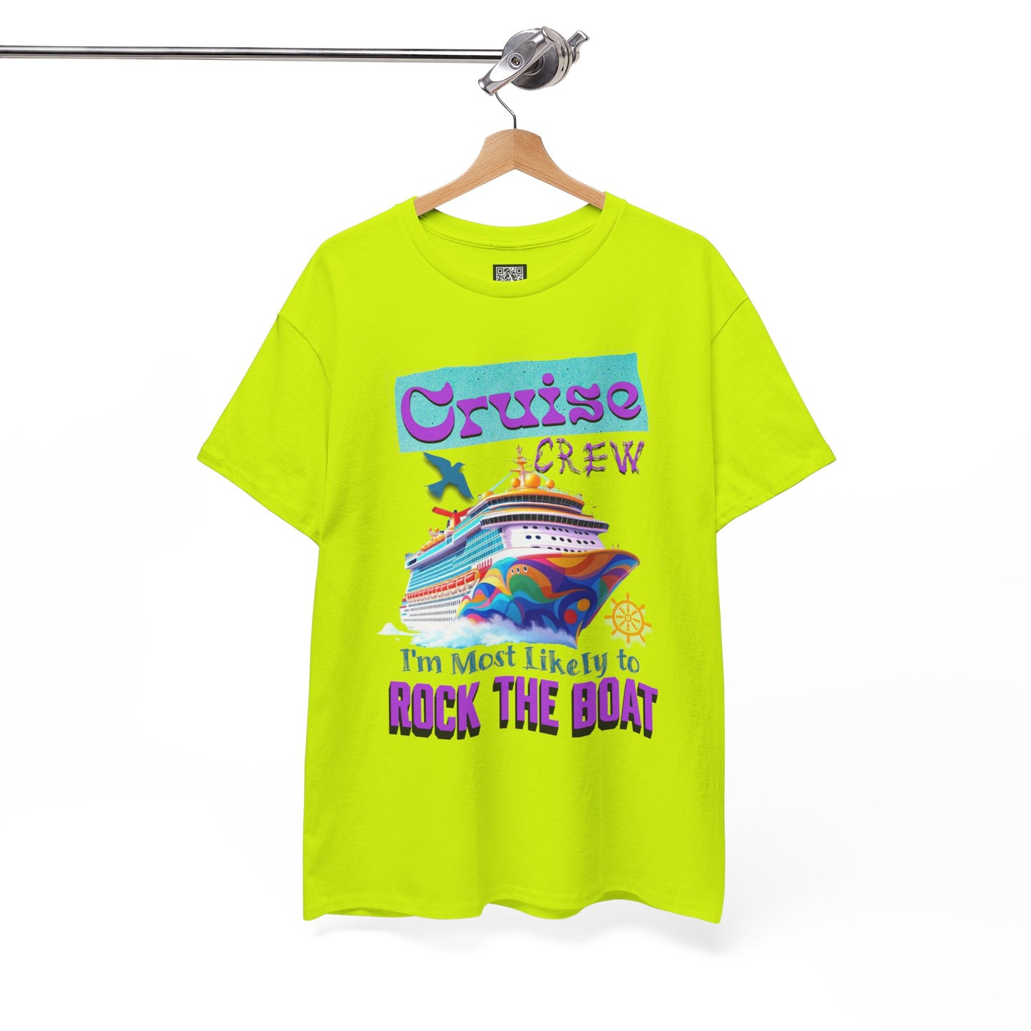 Cruise Crew Unisex Heavy Cotton Tee - Perfect for Cruise Lovers, Cruise Vacation, Summer Adventures, Nautical Theme, Gift Idea