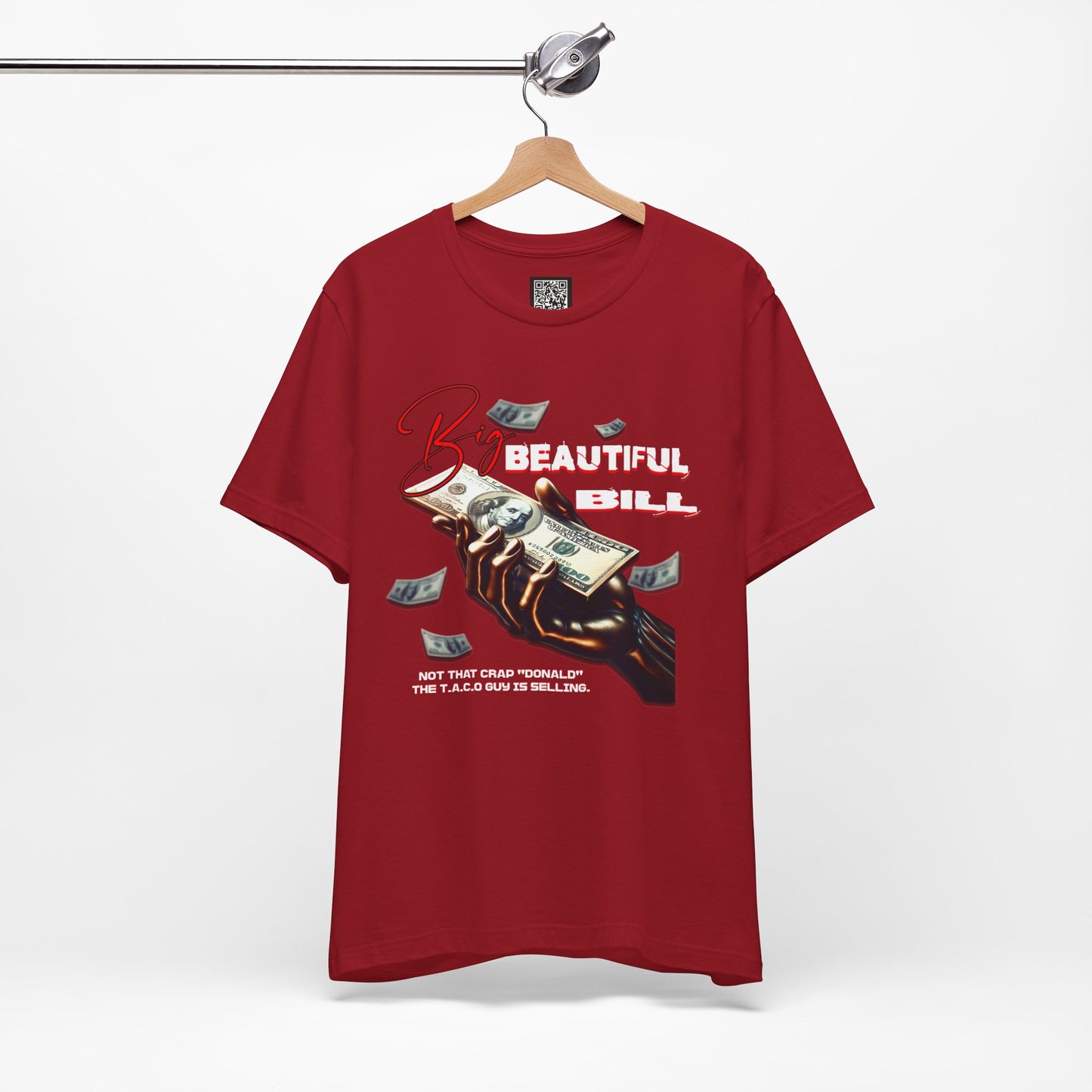 The T.A.C.O Guy: Big Beautiful Bill T-Shirt, The Only Big Beautiful Bill Shirt, No Kings and Hands Off Protest Shirts, Money Falling Shirt