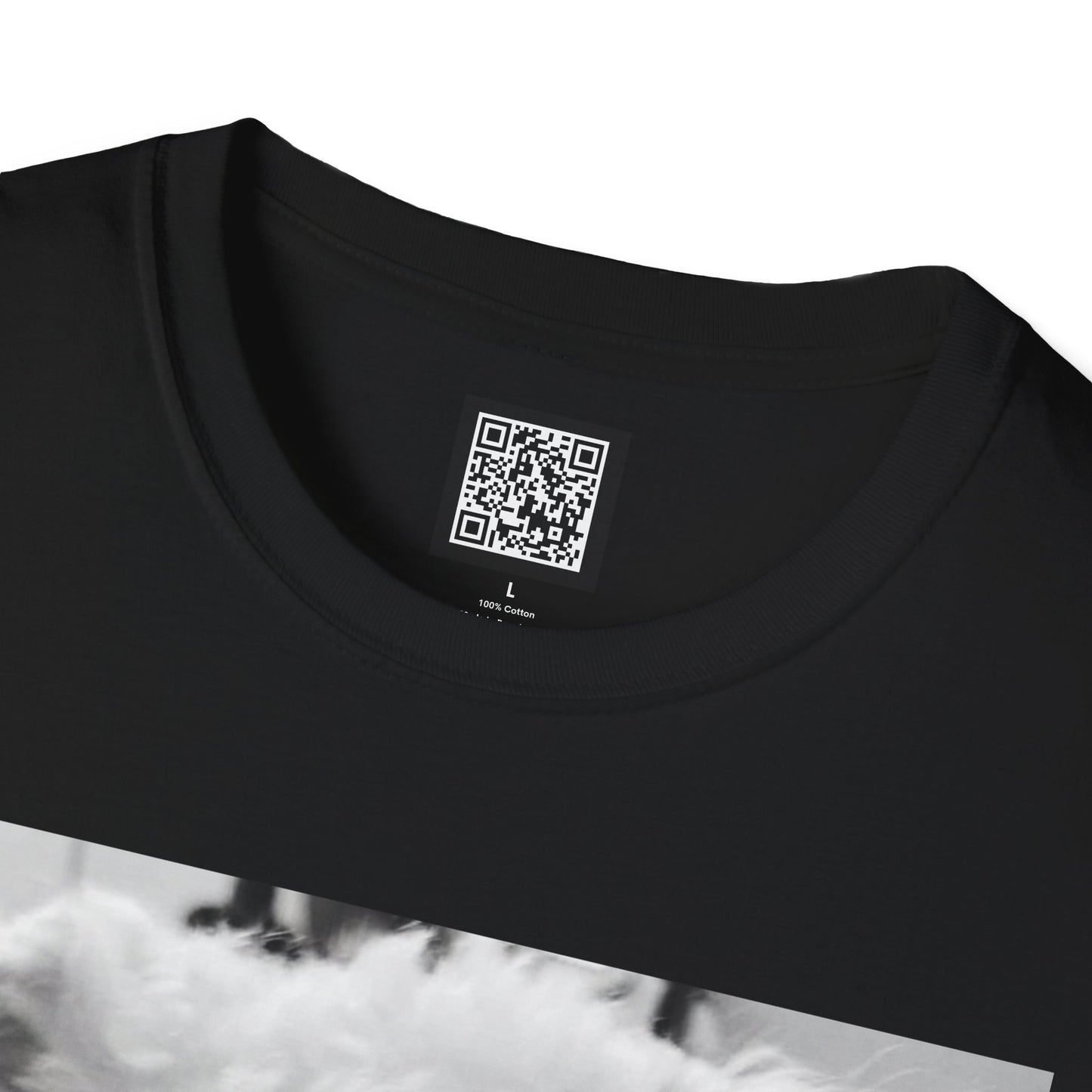 Personalized Smoking Puppy Photo T-Shirt — Retro Black & White Cute Dog Graphic Tee