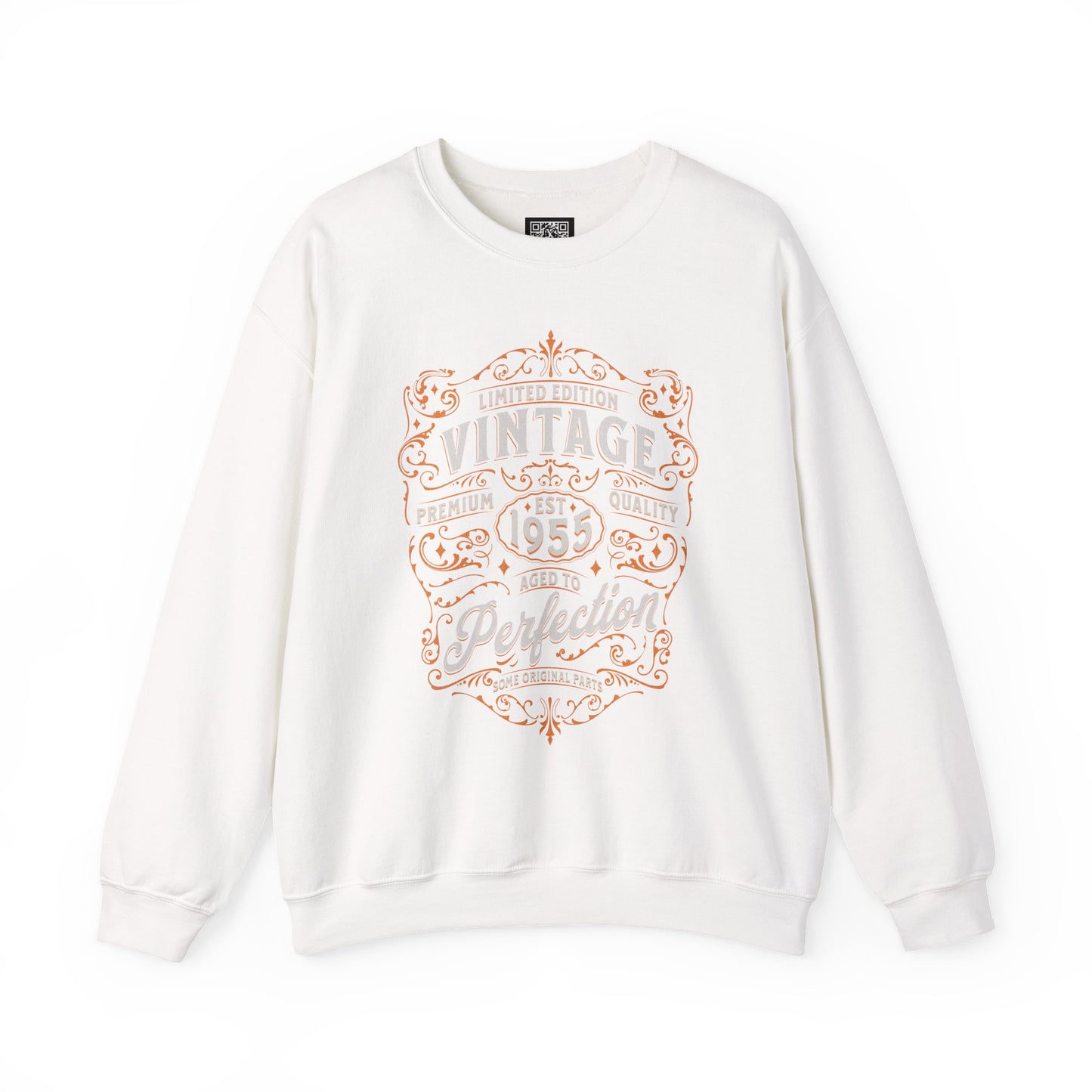Personalized Vintage Perfection Crewneck Sweatshirt – Retro Graphic Pullover Shirt