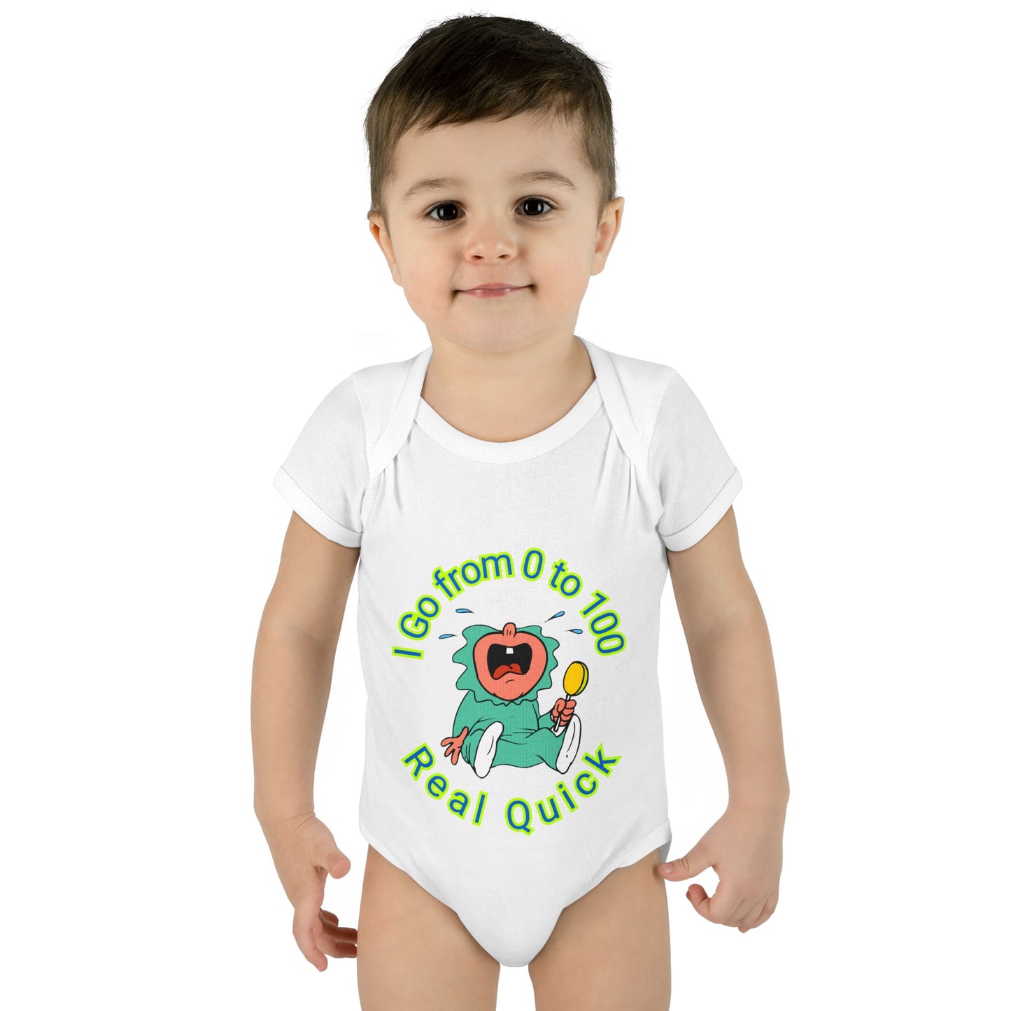 Funny Baby Onesies from 0 to 24 Months, Cute Colorful Baby Onesies for Boy or Girl, From 0 to 100 Real Quick, Newborn Baby Shower Gifts