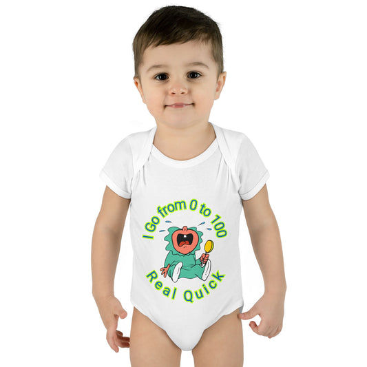 Funny Baby Onesies from 0 to 24 Months, Cute Colorful Baby Onesies for Boy or Girl, From 0 to 100 Real Quick, Newborn Baby Shower Gifts