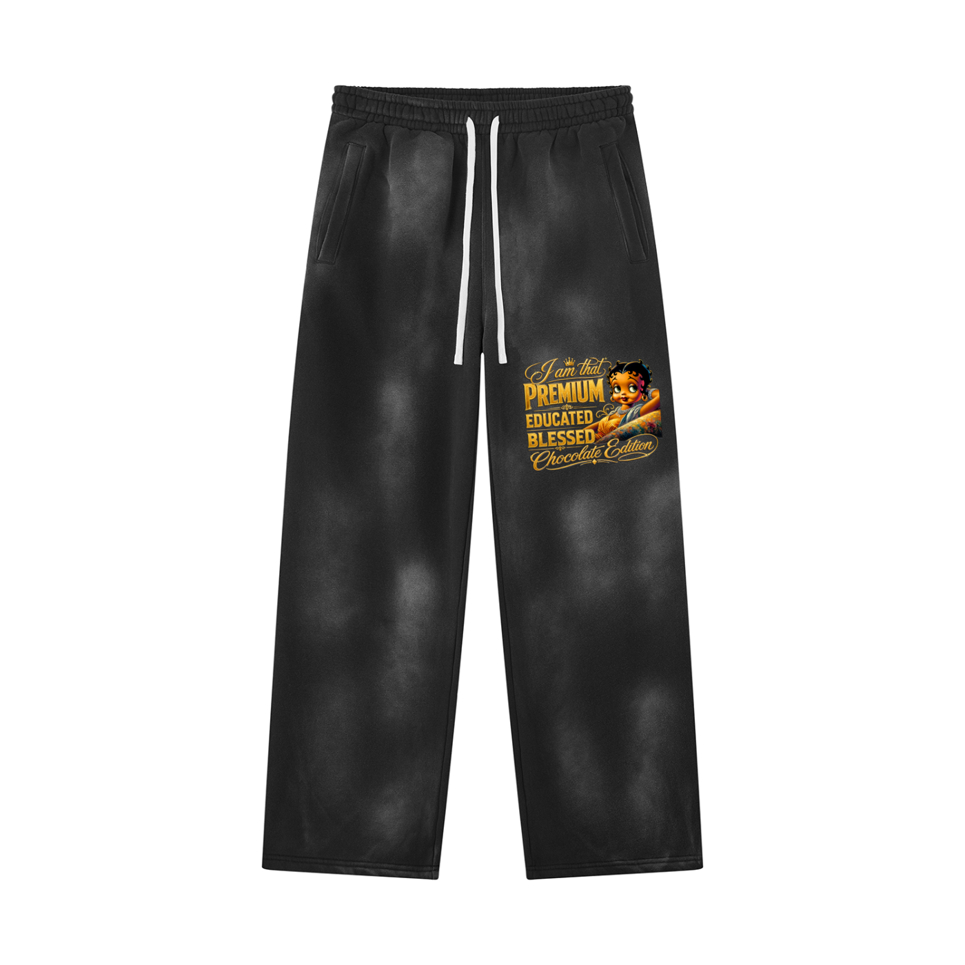 Unisex Sunfade Wide Leg Fleece Sweatpants