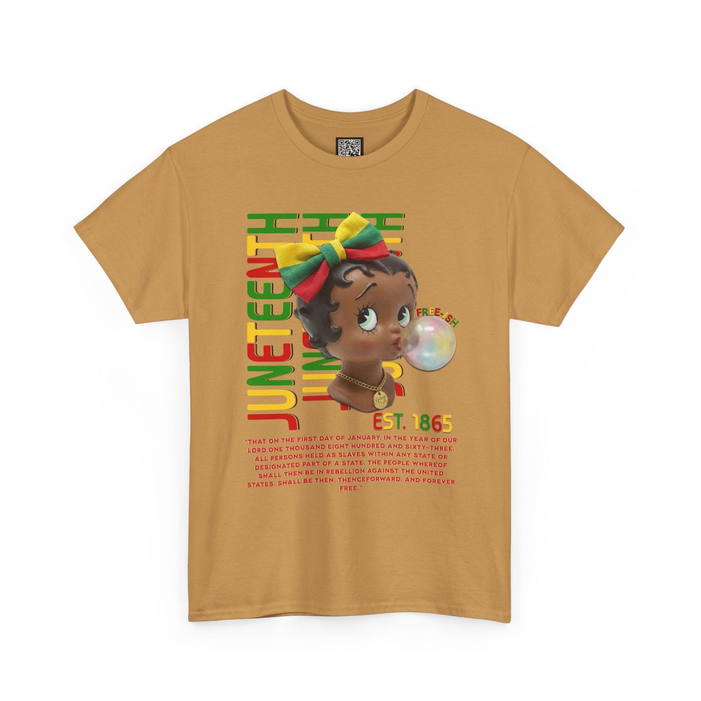 Juneteenth Betty Boop Graphic Tee — "Juneteenth Est. 1865" Celebration T-Shirt