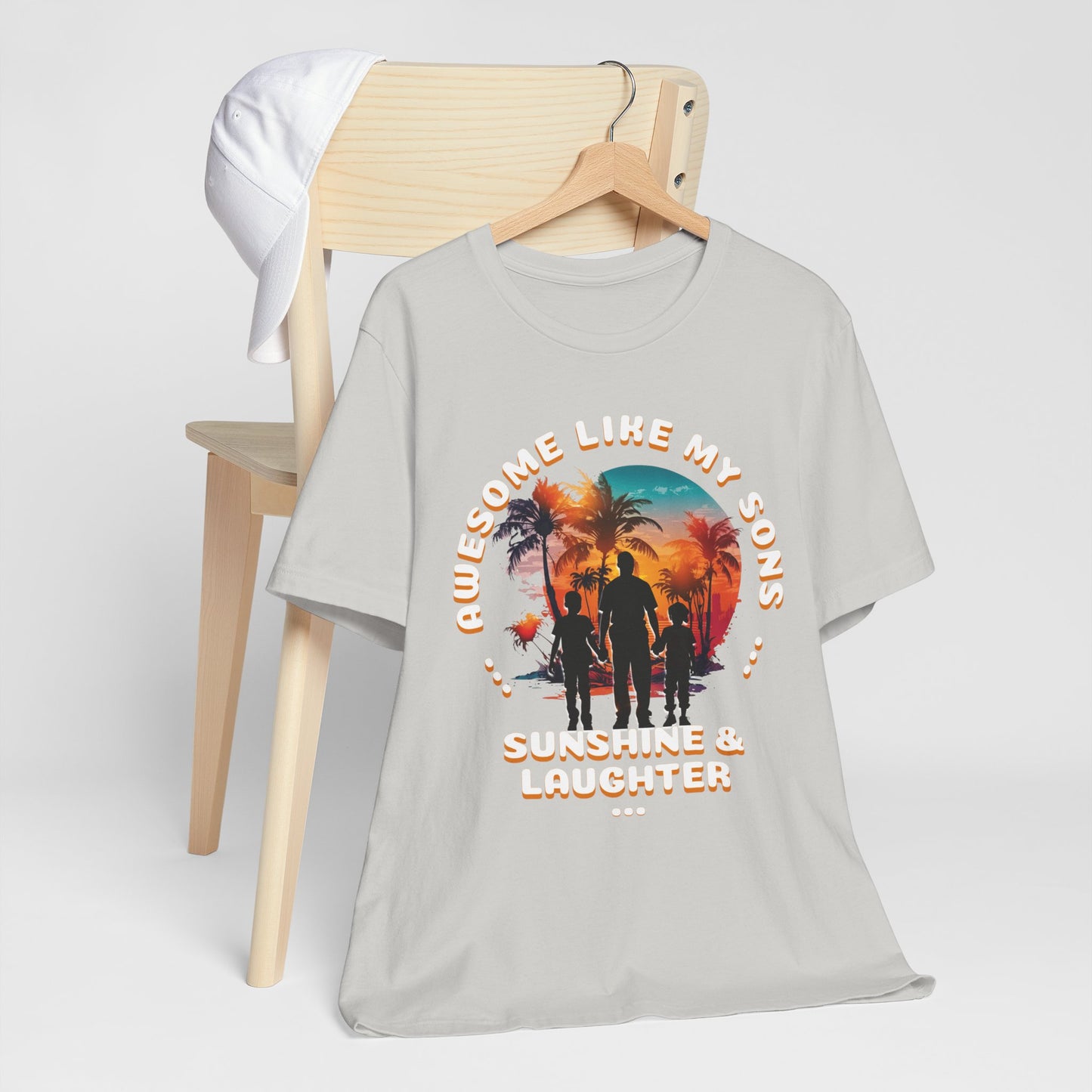 Sunshine & Laughter Tee - Unisex Jersey Short Sleeve Shirt, Gift for Parents, Summer Vibe T-Shirt, Family Trip Shirt, Vacation Apparel