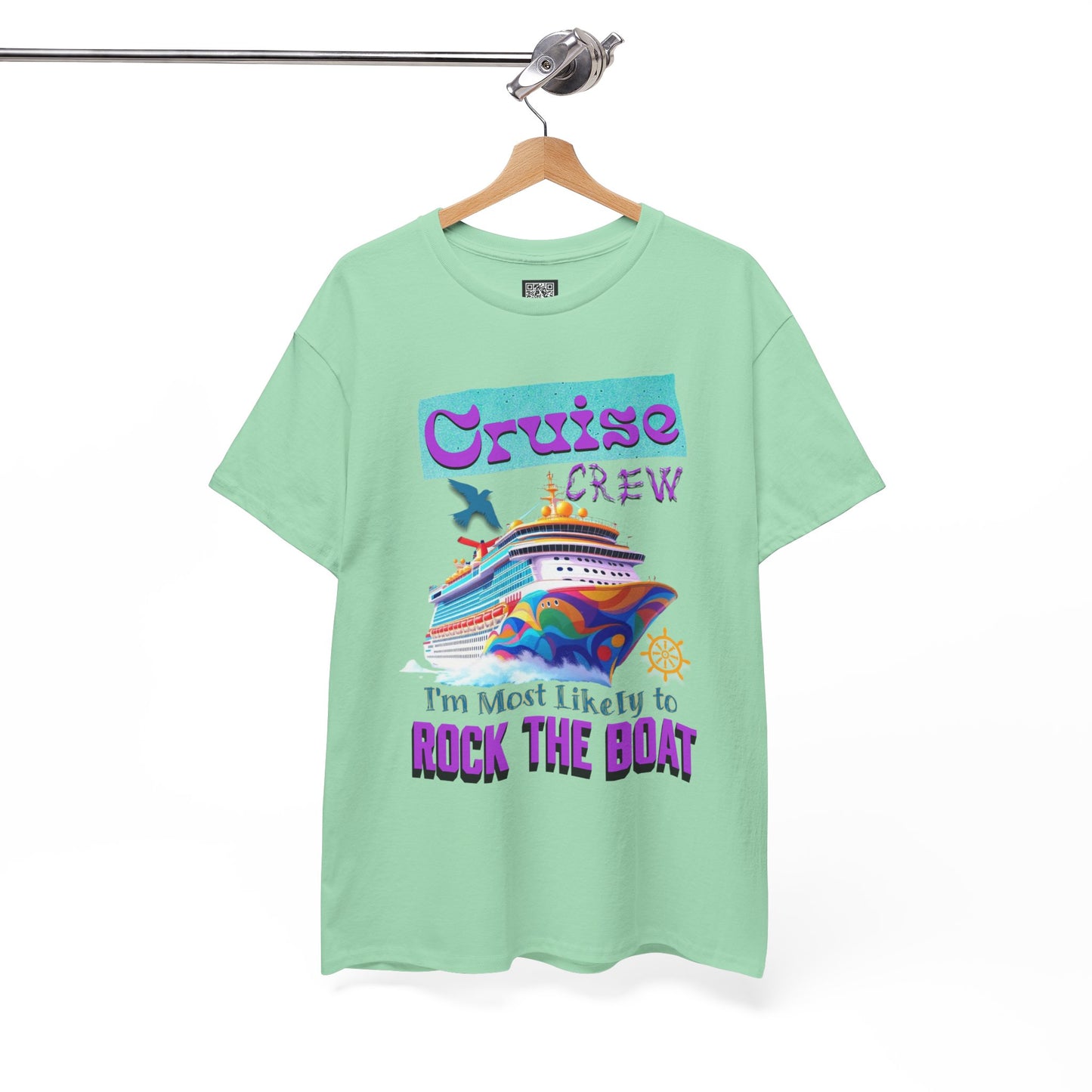 Cruise Crew Unisex Heavy Cotton Tee - Perfect for Cruise Lovers, Cruise Vacation, Summer Adventures, Nautical Theme, Gift Idea