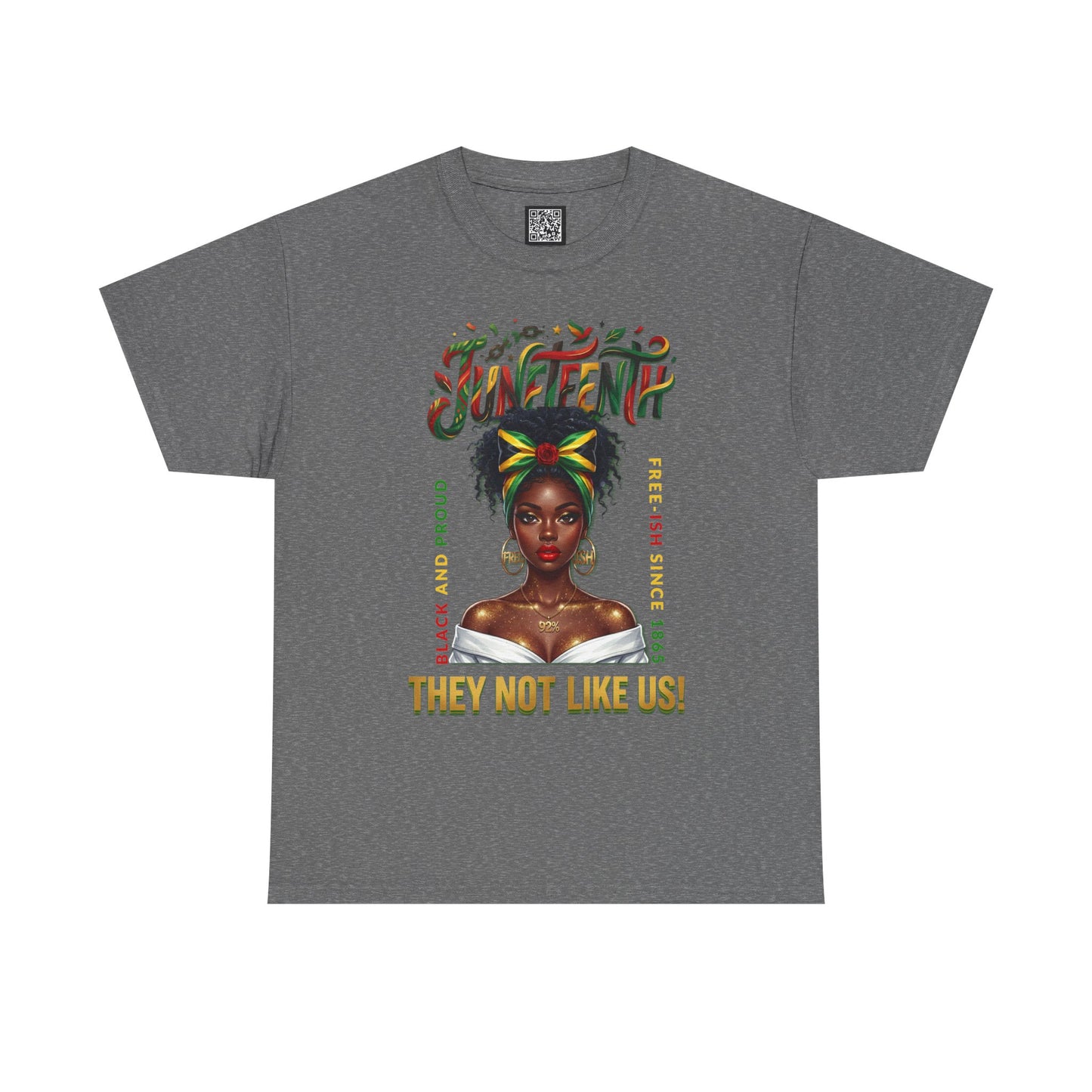 Juneteenth Black and Proud Tee — "They Not Like Us" Black Pride Shirt