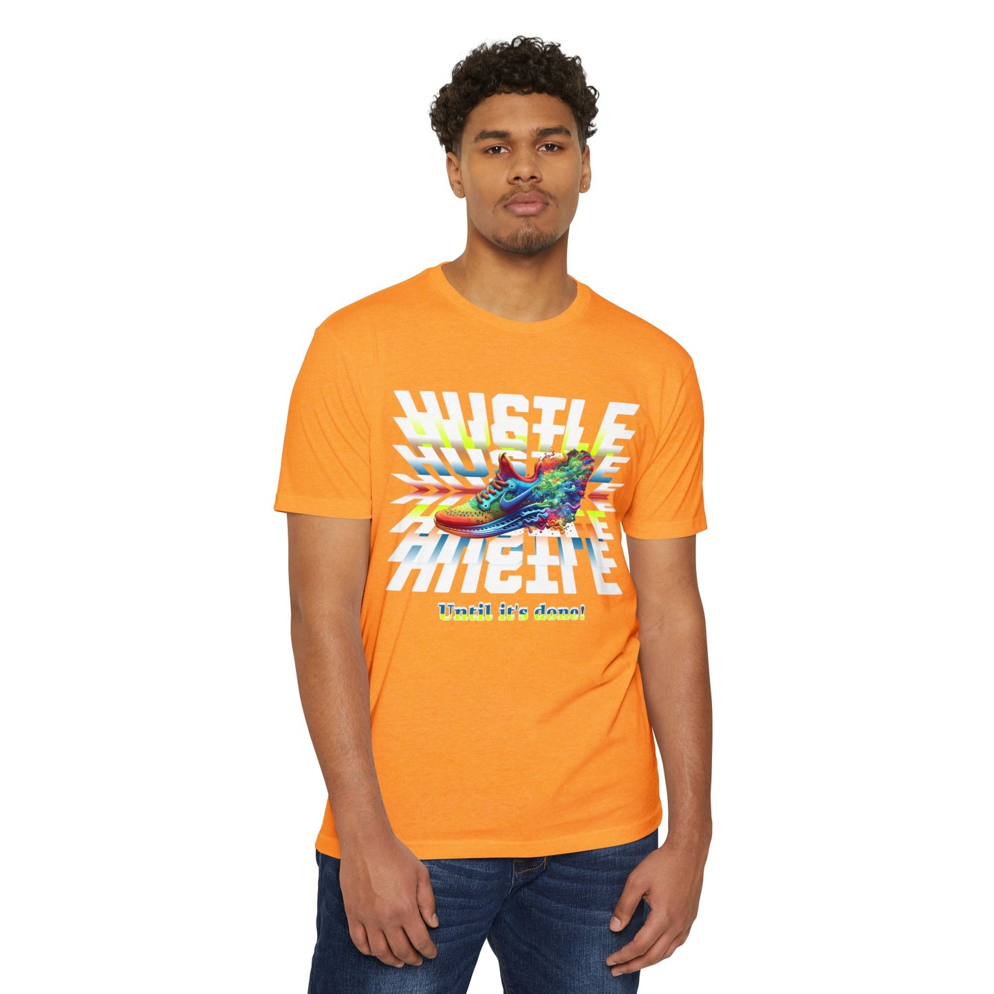 Unisex Motivational Hustle T-Shirt, Never Give Up Shirt, Hustle and Motivate Shirt, Perseverance and Commitment Tees