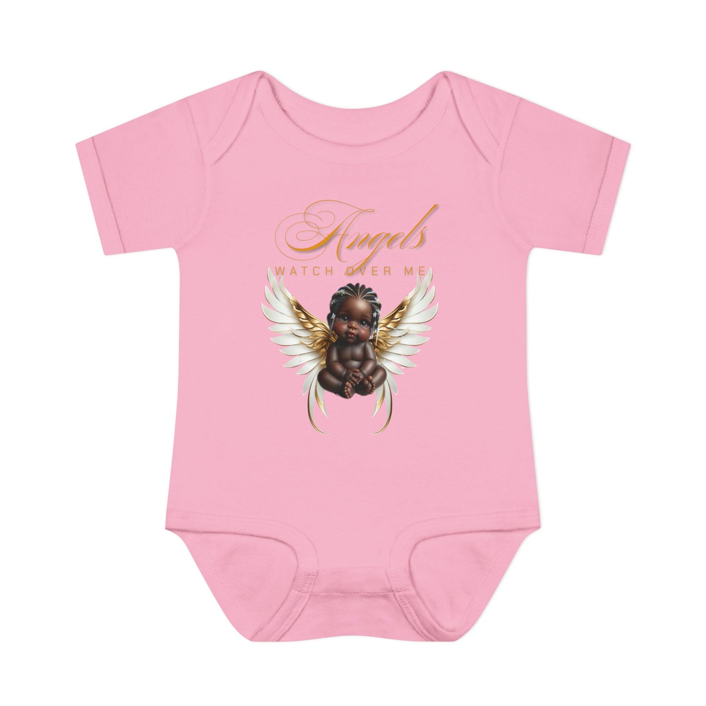 Angel Watch Over Me Infant Bodysuit – Adorable Baby Outfit for Newborns, Divine Guidance Baby Onesies, Religious Baby Onesies