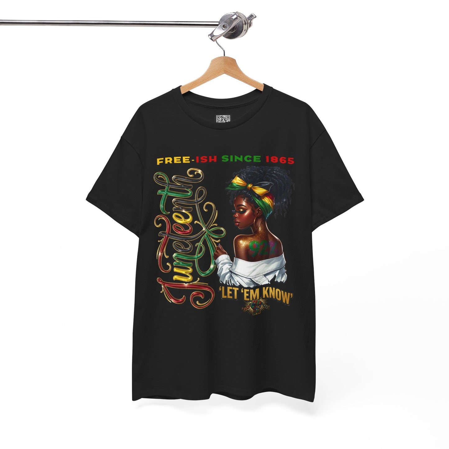 Juneteenth Celebration T-Shirt — 'Juneteenth Let 'Em Know' African American Heritage Tee