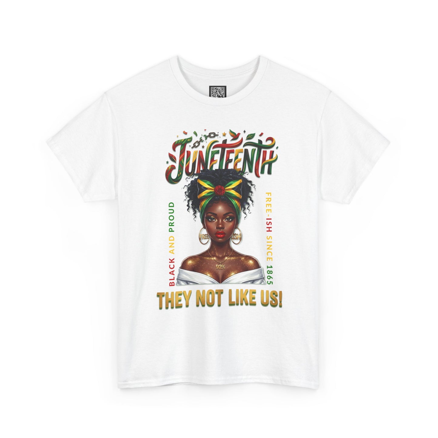 Juneteenth Black and Proud Tee — "They Not Like Us" Black Pride Shirt