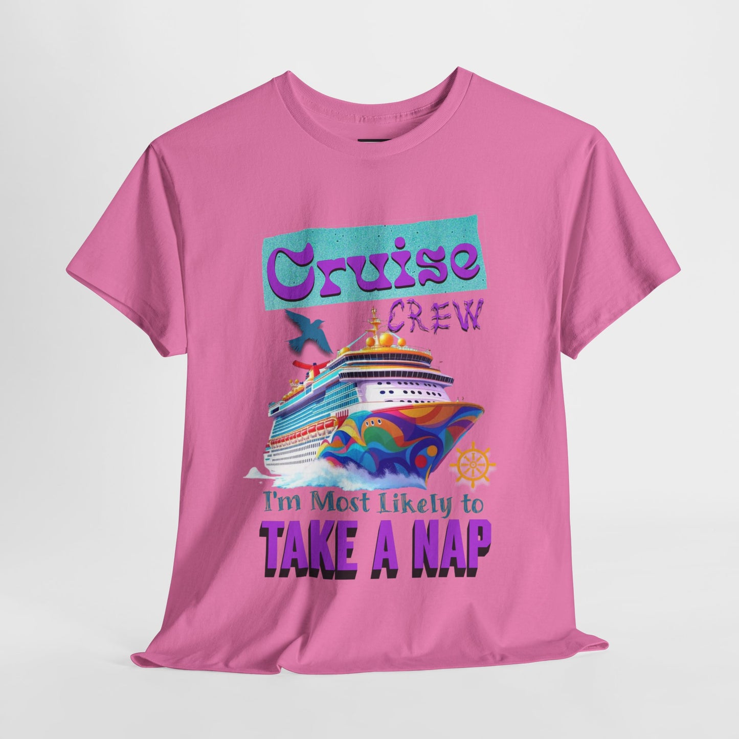Cruise Crew Nap Tee, Unisex Cotton Shirt, Fun Cruise Vacation Apparel, Cruising Nautical Gift, Group Travel Outfit, Fun Cruise Shirt