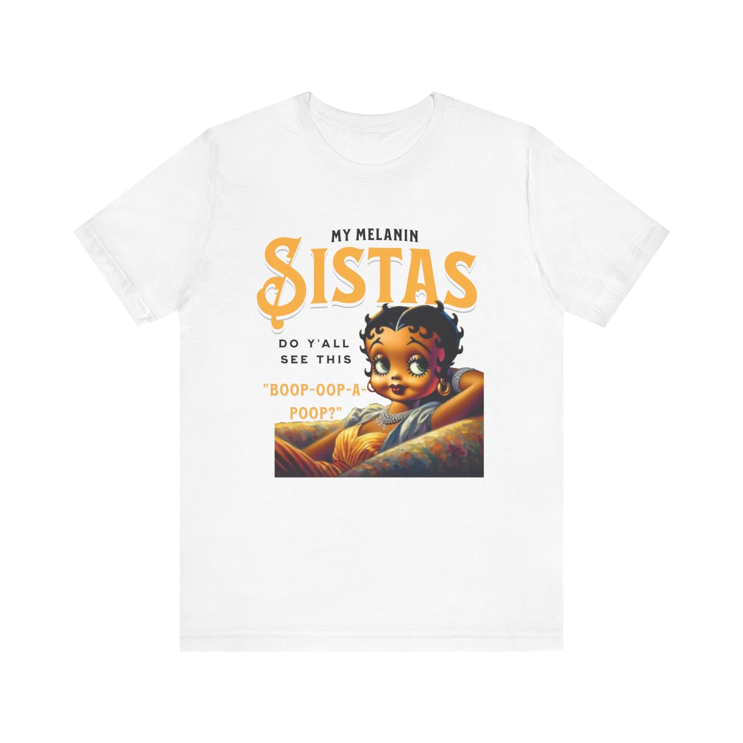 Melanin Betty Boop, 92% Black Woman Shirt, Black Girl Magic Tees, Black Culture T-Shirts, Humorous Betty Boop Shirts, Betty Boop T-Shirts