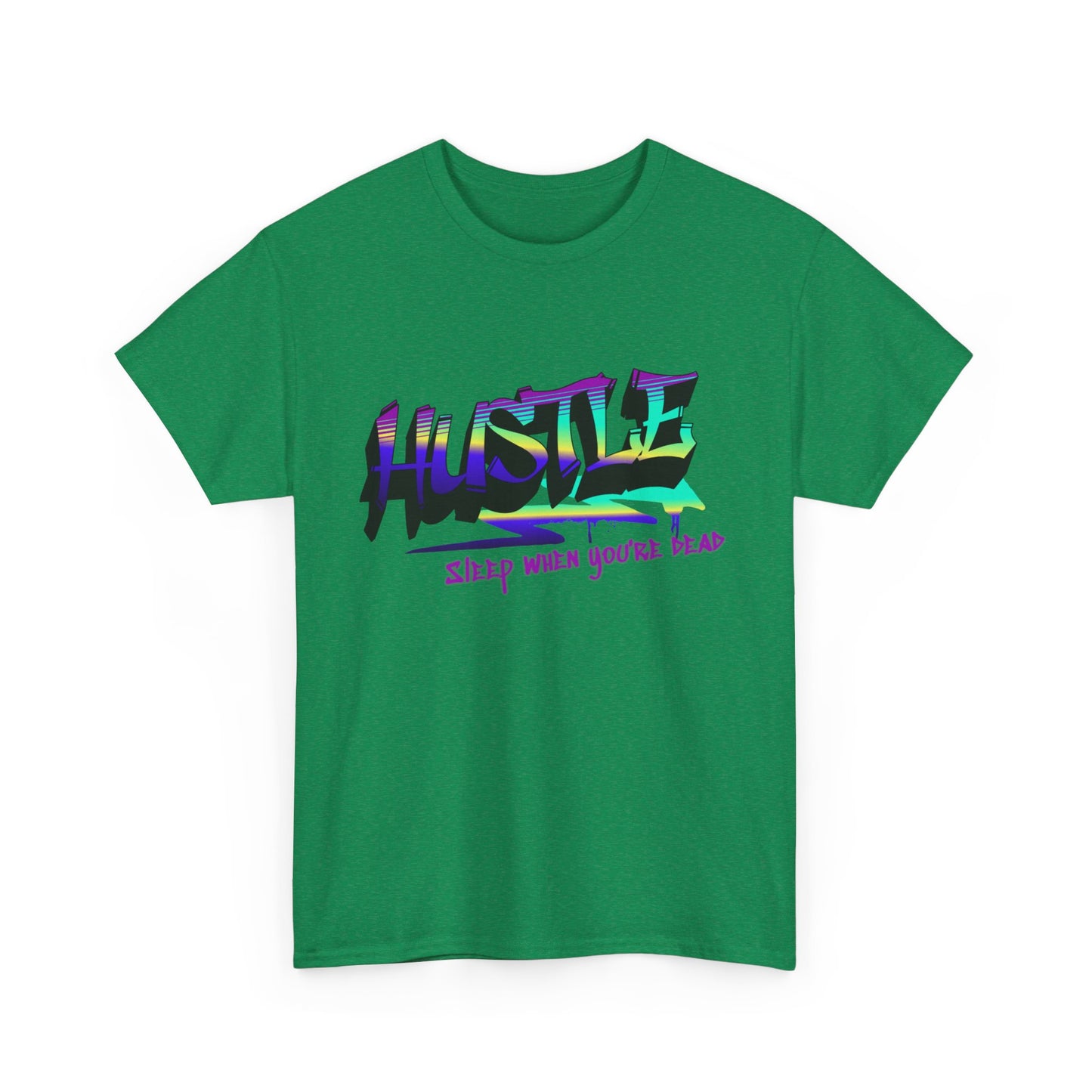 Hustle Hard - Vibrant Graffiti Design, Graffiti-Inspired Art, Motivational Merchandise, Entrepreneur Lifestyle Apparel, Unisex Motivational Gift