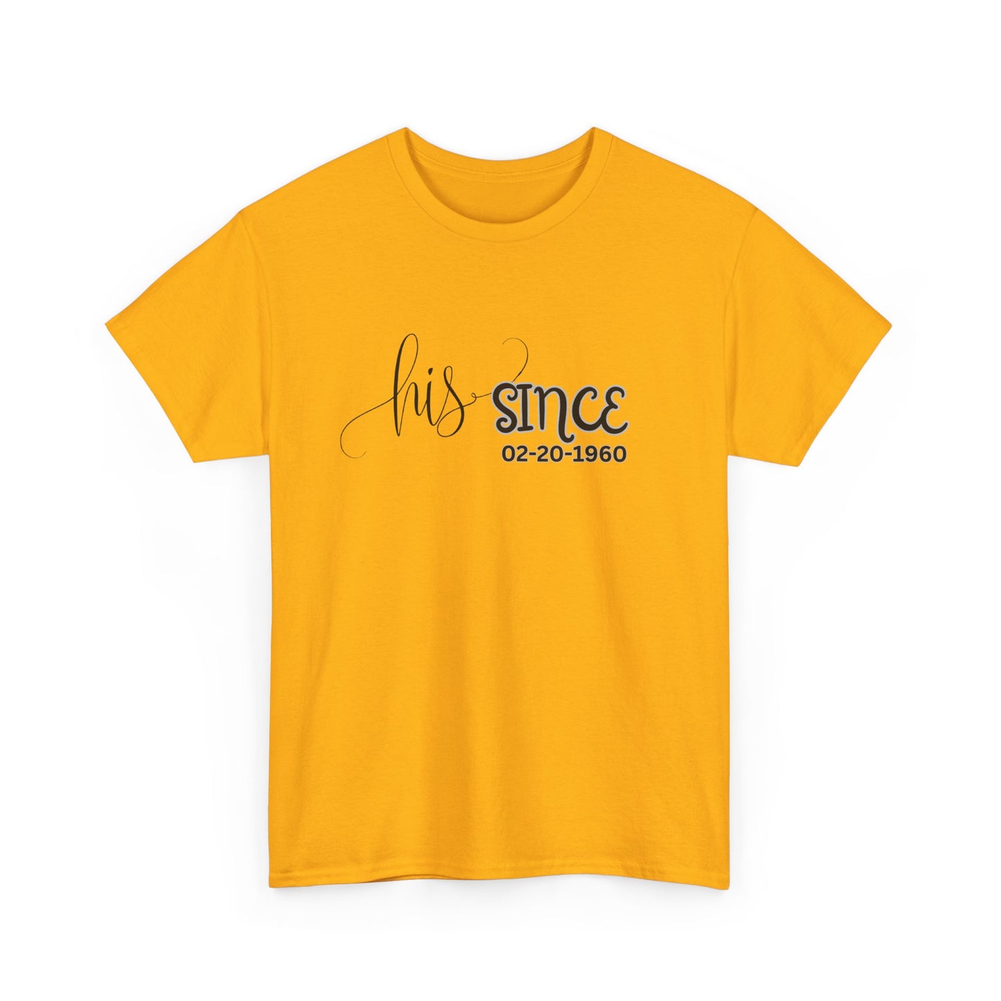 Personalized His and Hers Valentine T-Shirts, Custom Valentine T-Shirts, Unisex Valentine T-Shirts, T-Shirts for Couples, (Hers Solid Separately)